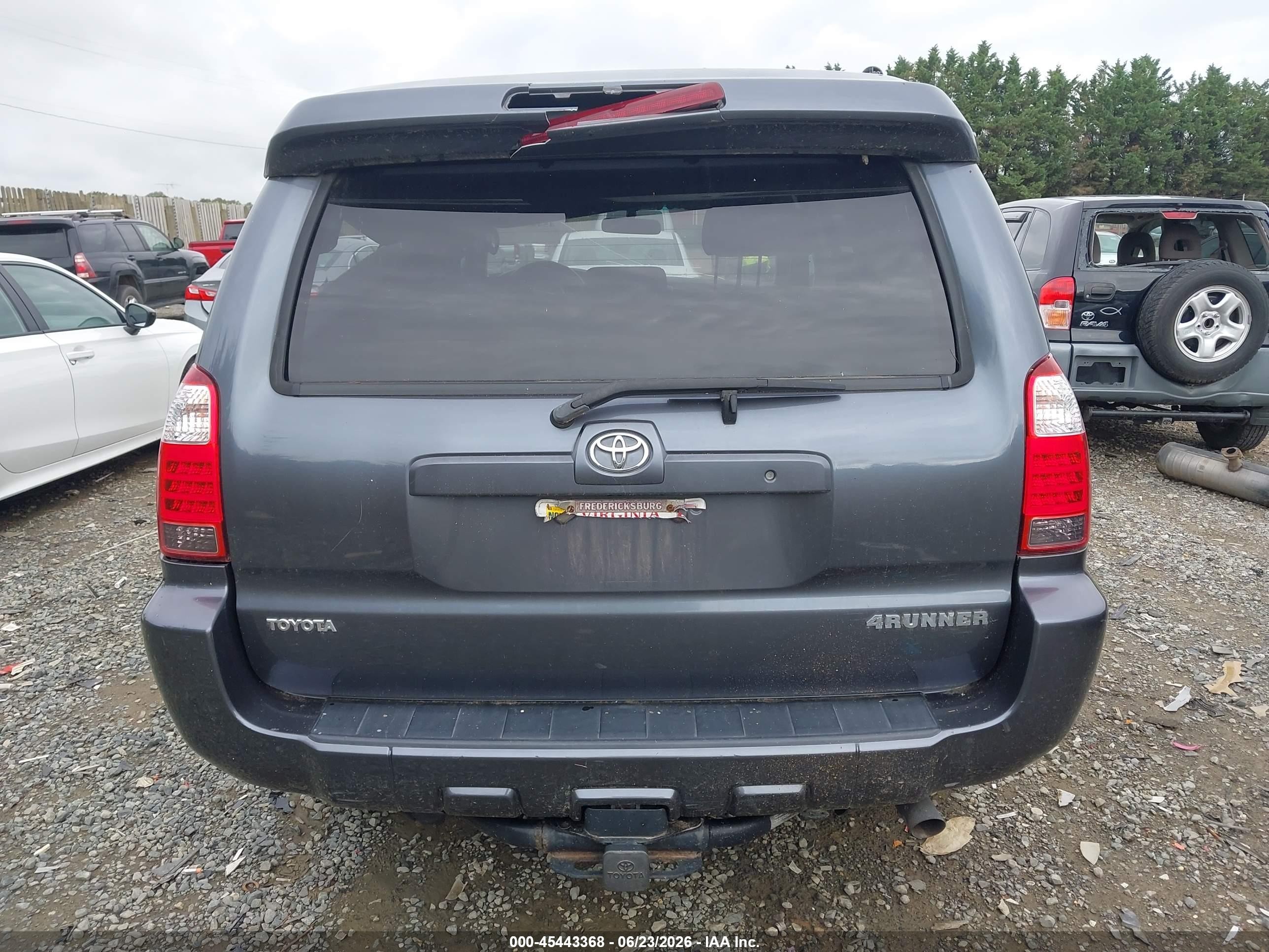2006 Toyota 4runner Sr5 Sport V8 Gray vin: JTEBT14R268034963