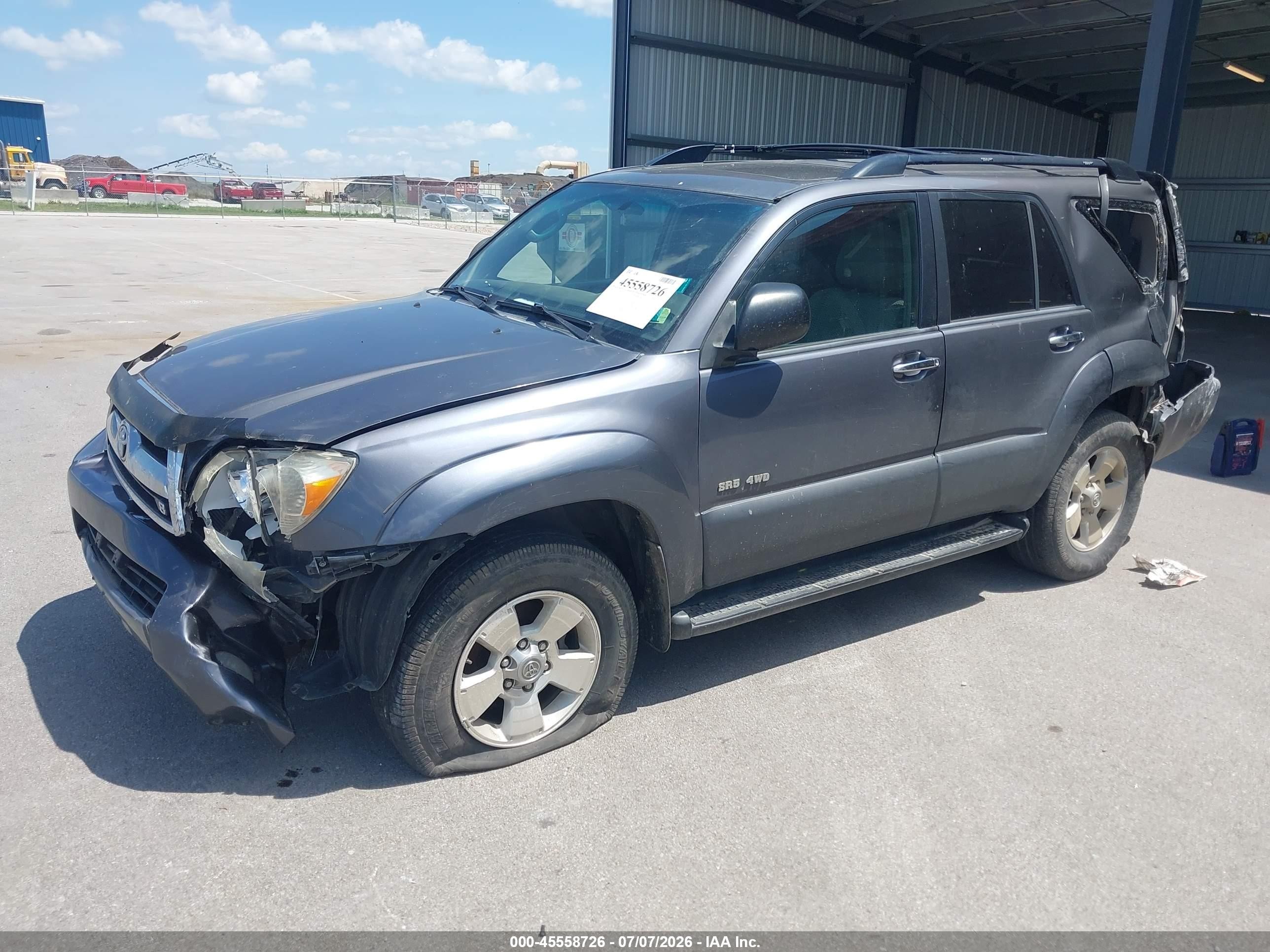 2006 Toyota 4runner Sr5 V8 Gray vin: JTEBT14R268037622