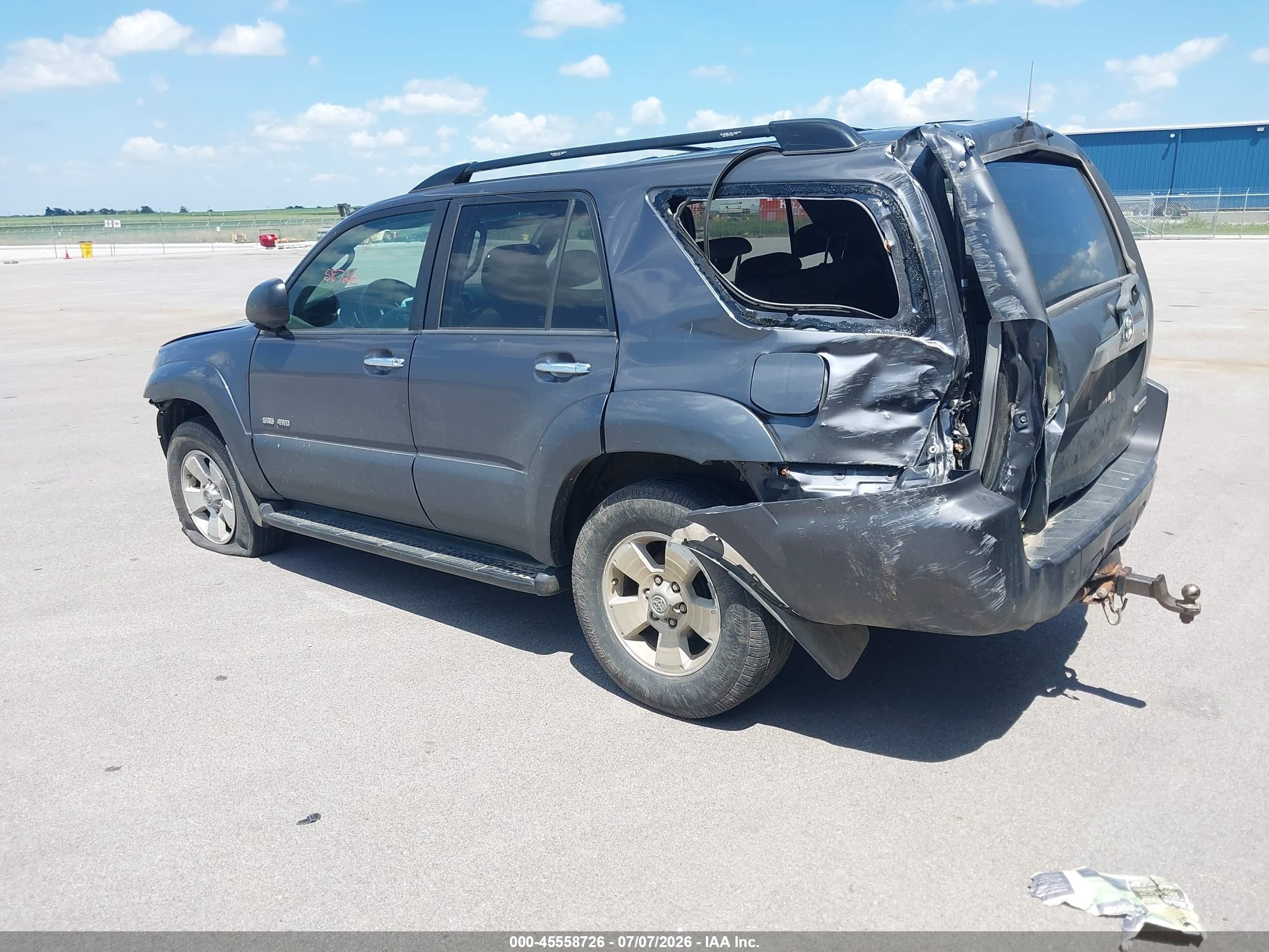2006 Toyota 4runner Sr5 V8 Gray vin: JTEBT14R268037622