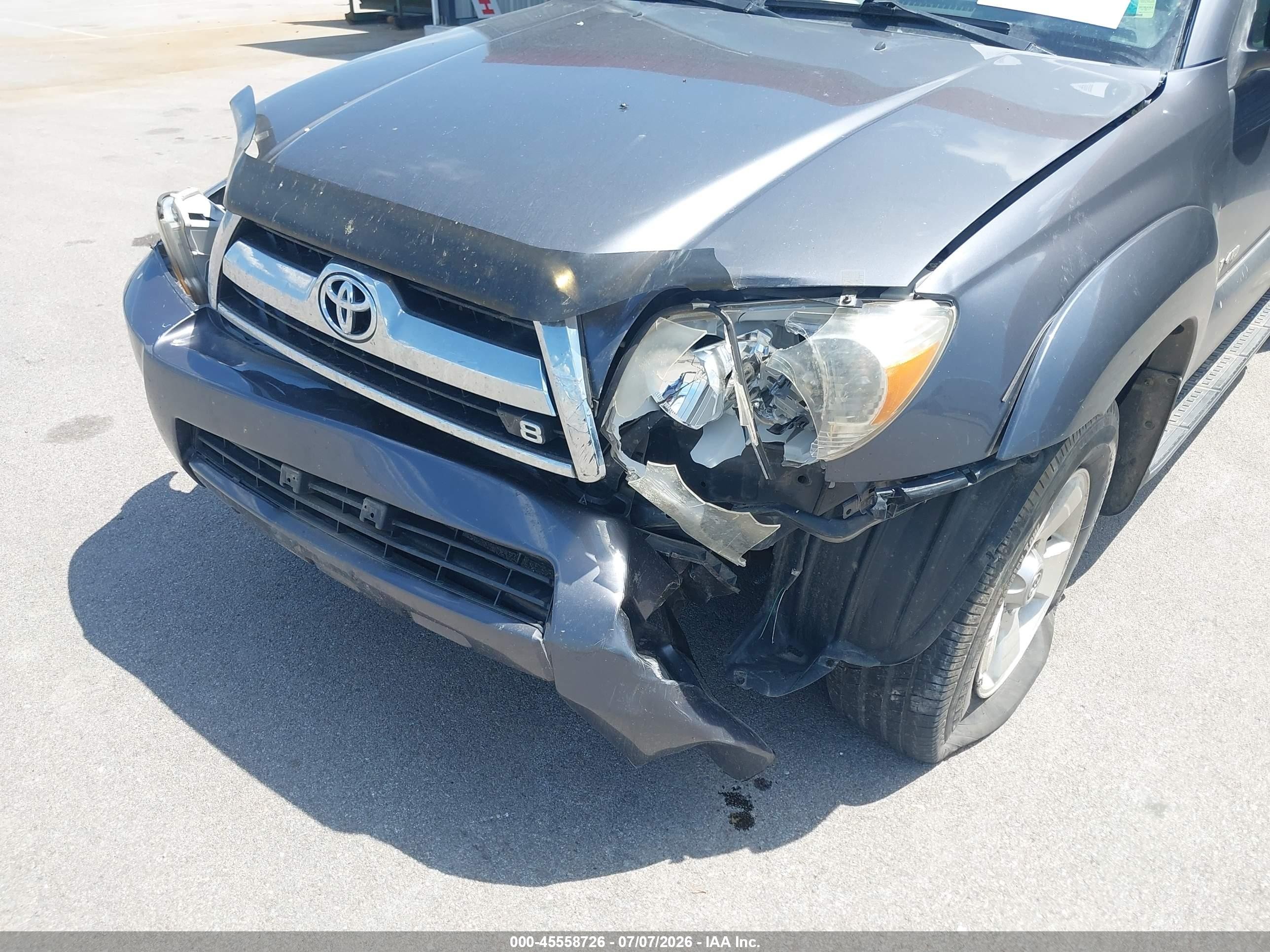 2006 Toyota 4runner Sr5 V8 Gray vin: JTEBT14R268037622