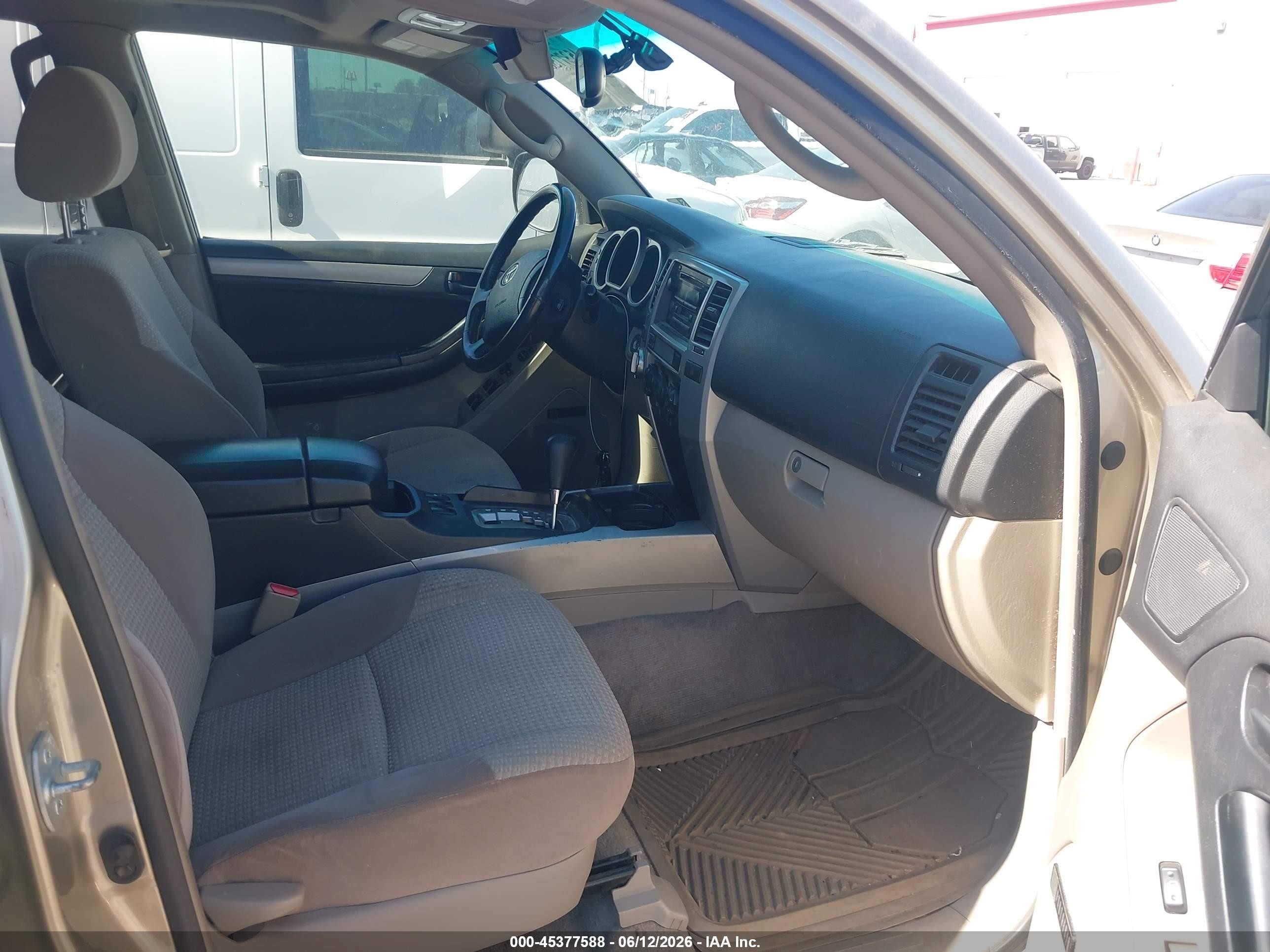 2004 Toyota 4runner Sr5 V8 Gold vin: JTEBT14R348016209