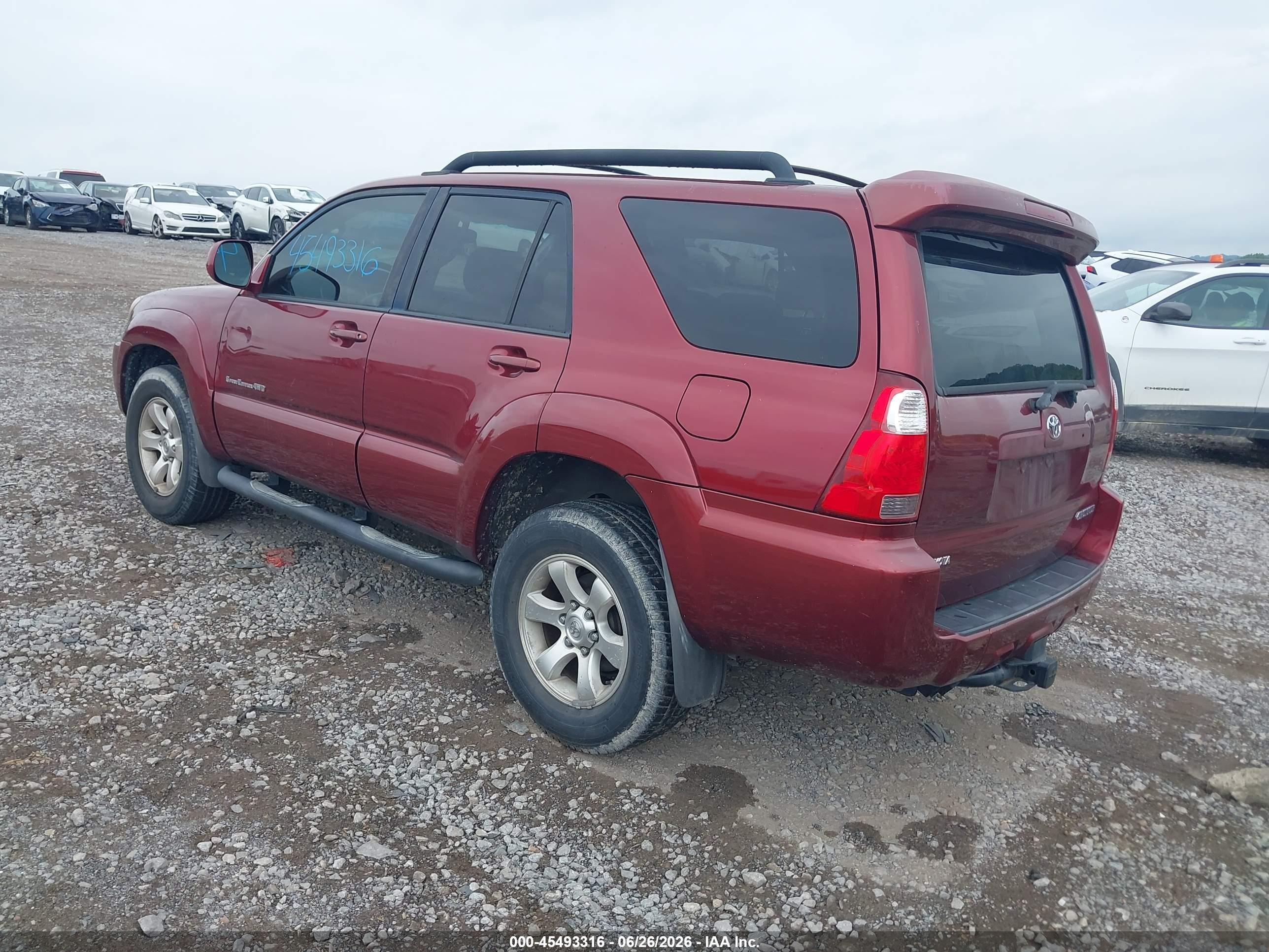 2006 Toyota 4runner Sr5 Sport V8 Red vin: JTEBT14R468035886