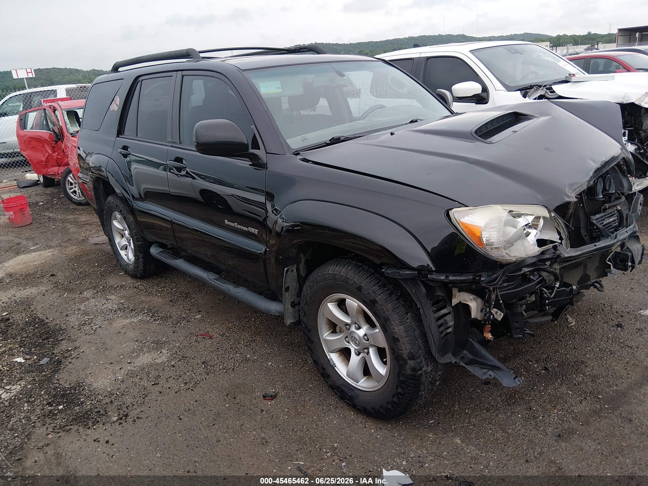 2007 Toyota 4runner Sr5 Sport Black vin: JTEBT14R478043181