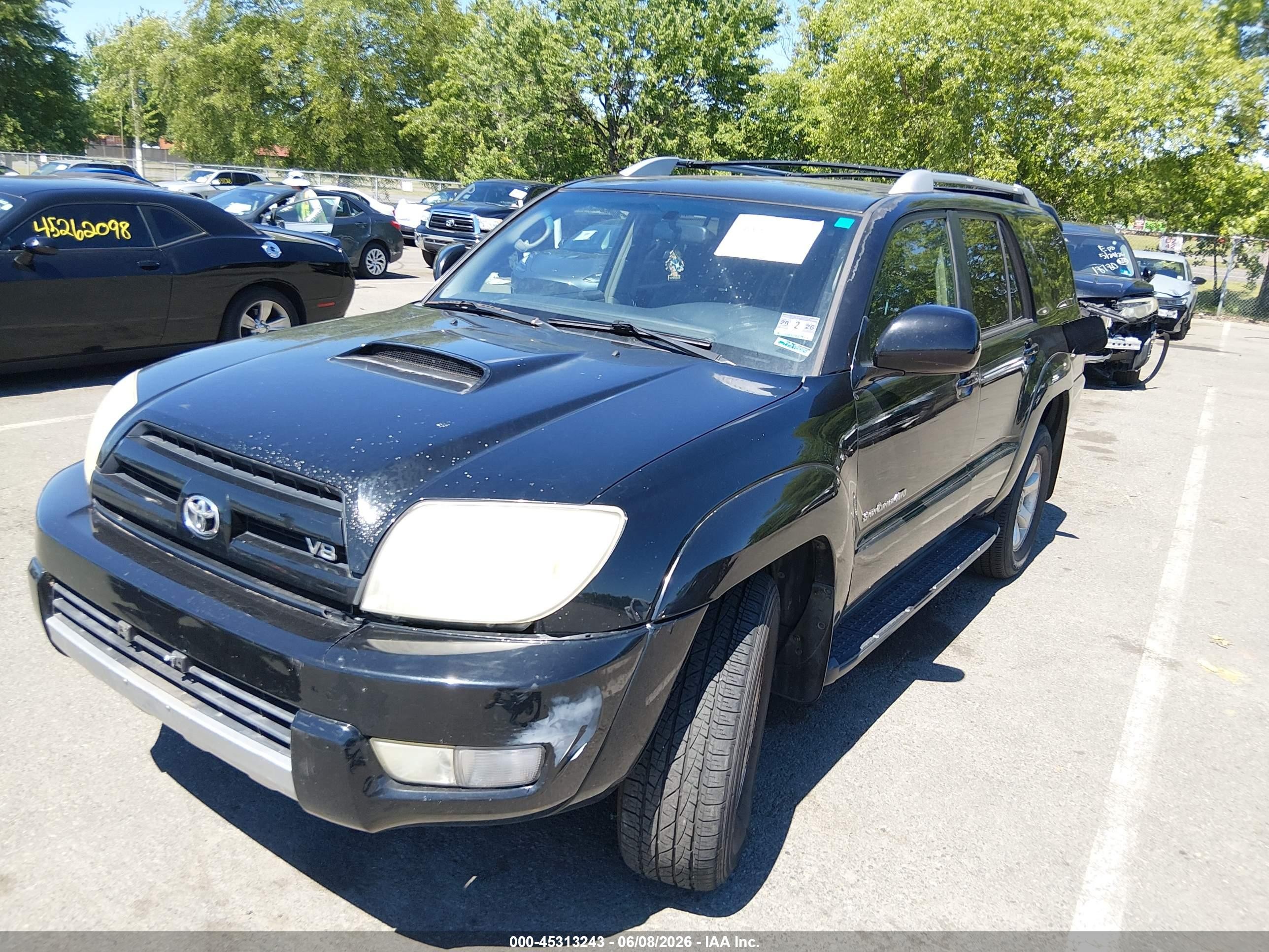 2005 Toyota 4runner Sr5 Sport V8 Black vin: JTEBT14R550047008