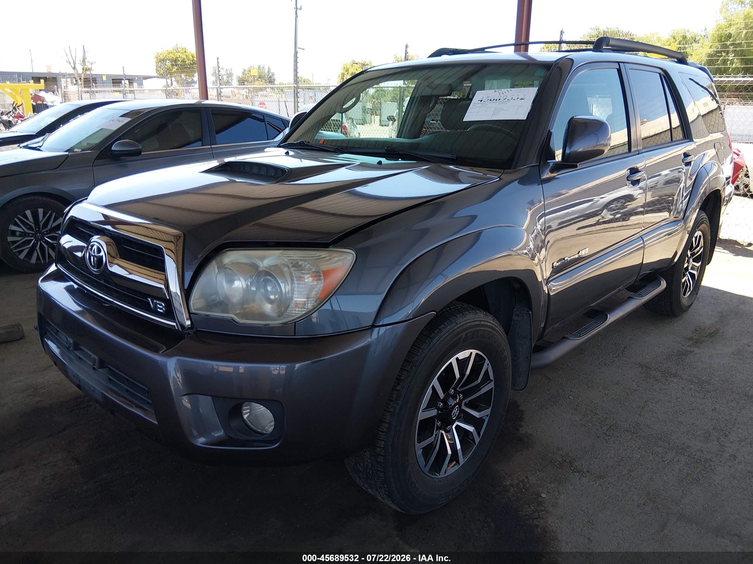 2006 Toyota 4runner Sr5 Sport V8 Серый vin: JTEBT14R560064067
