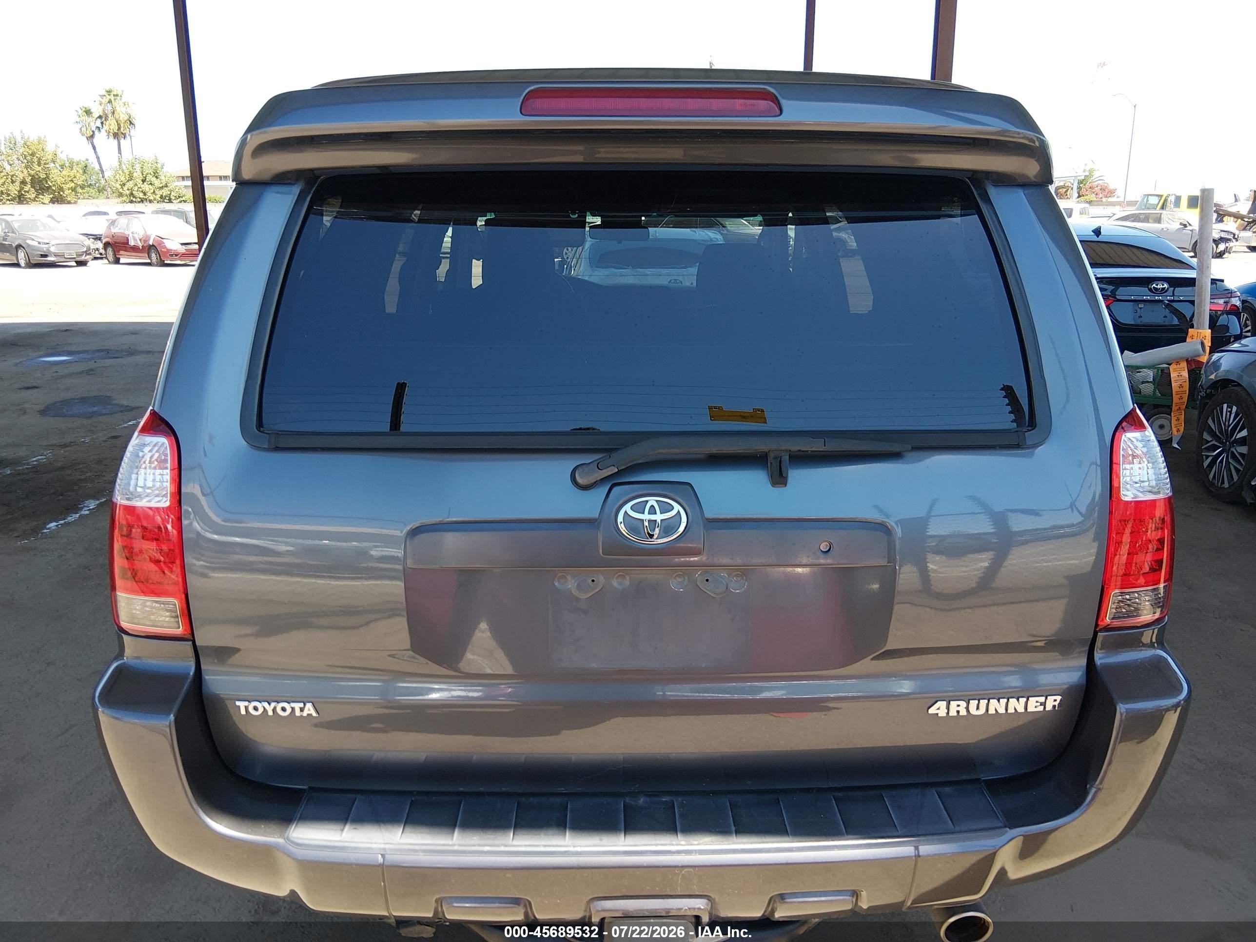 2006 Toyota 4runner Sr5 Sport V8 Серый vin: JTEBT14R560064067