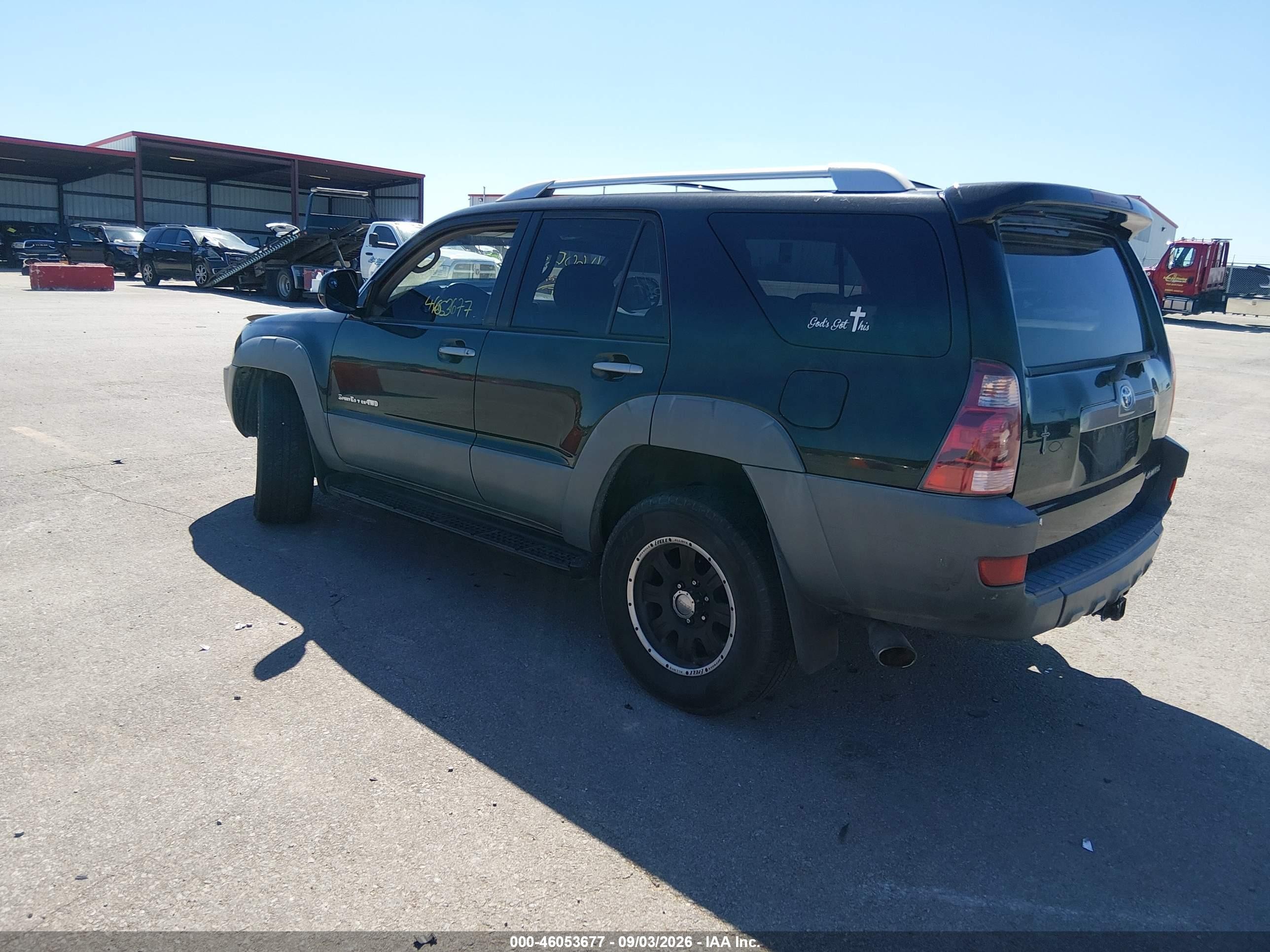 2003 Toyota 4runner Sr5 Sport V8 Black vin: JTEBT14R630004455