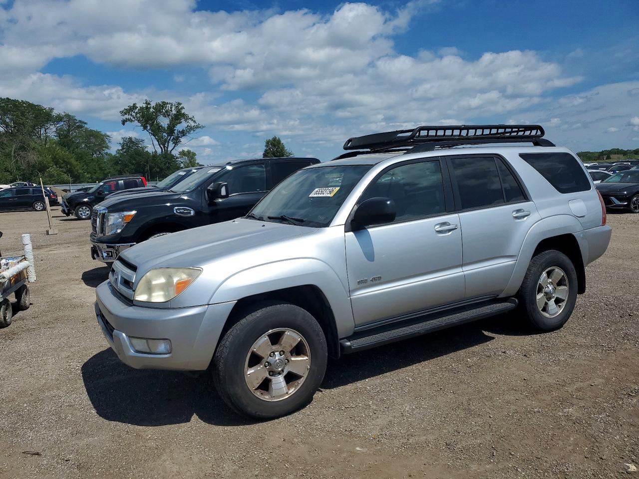 2004 Toyota 4runner Sr5 Silver vin: JTEBT14R648014566