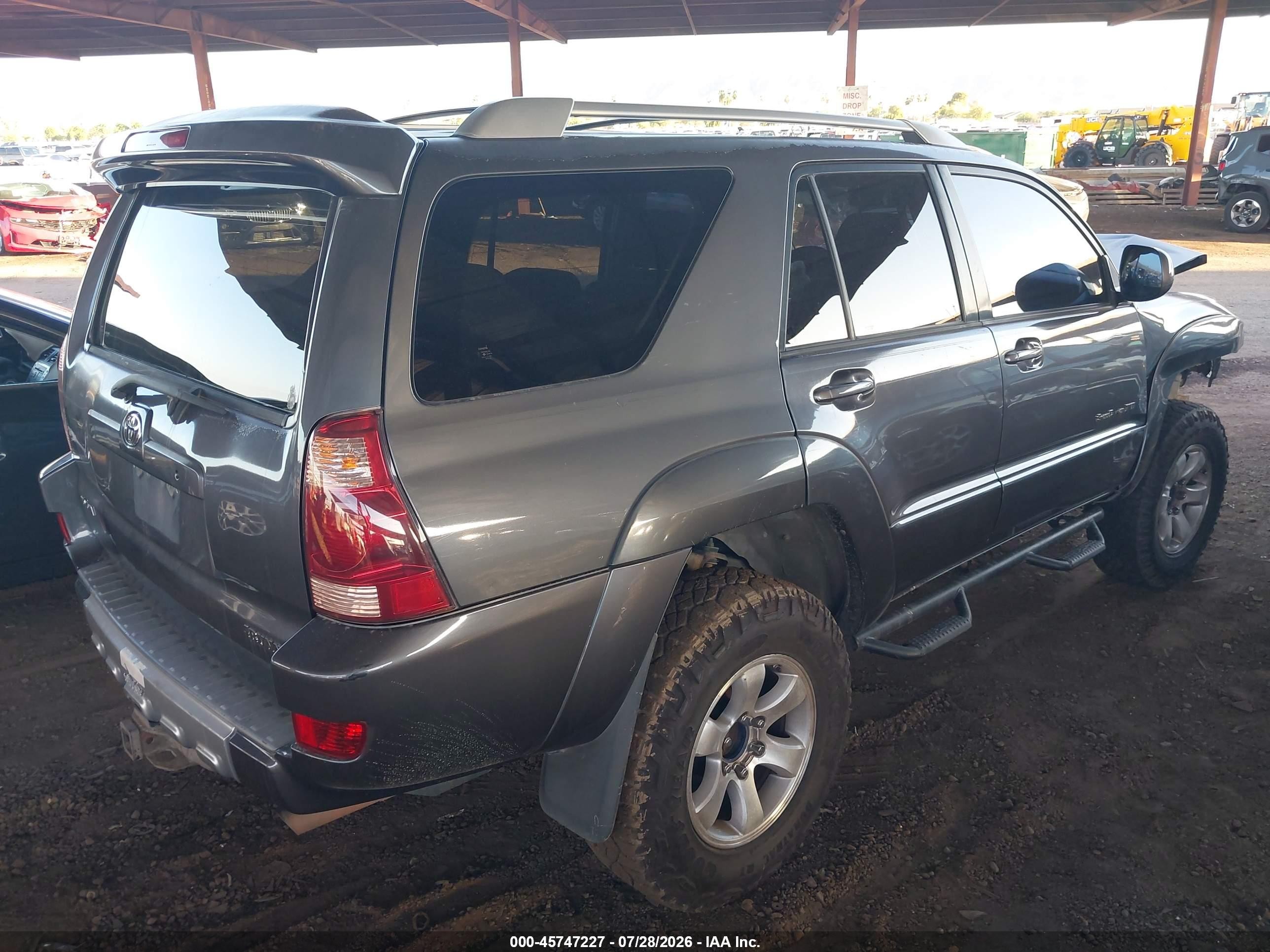 2005 Toyota 4runner Sr5 Sport V8 Серый vin: JTEBT14R650049916