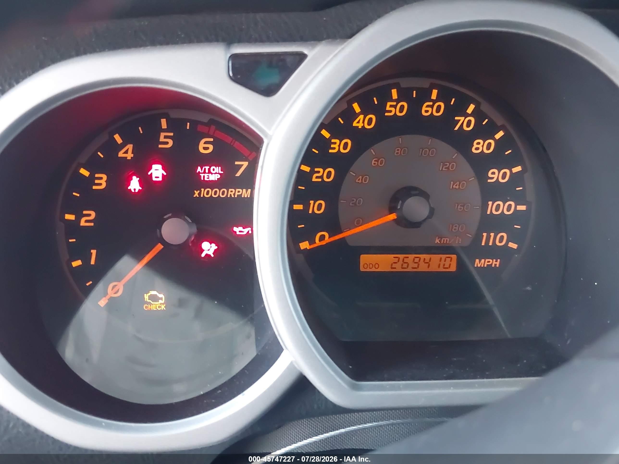 2005 Toyota 4runner Sr5 Sport V8 Серый vin: JTEBT14R650049916