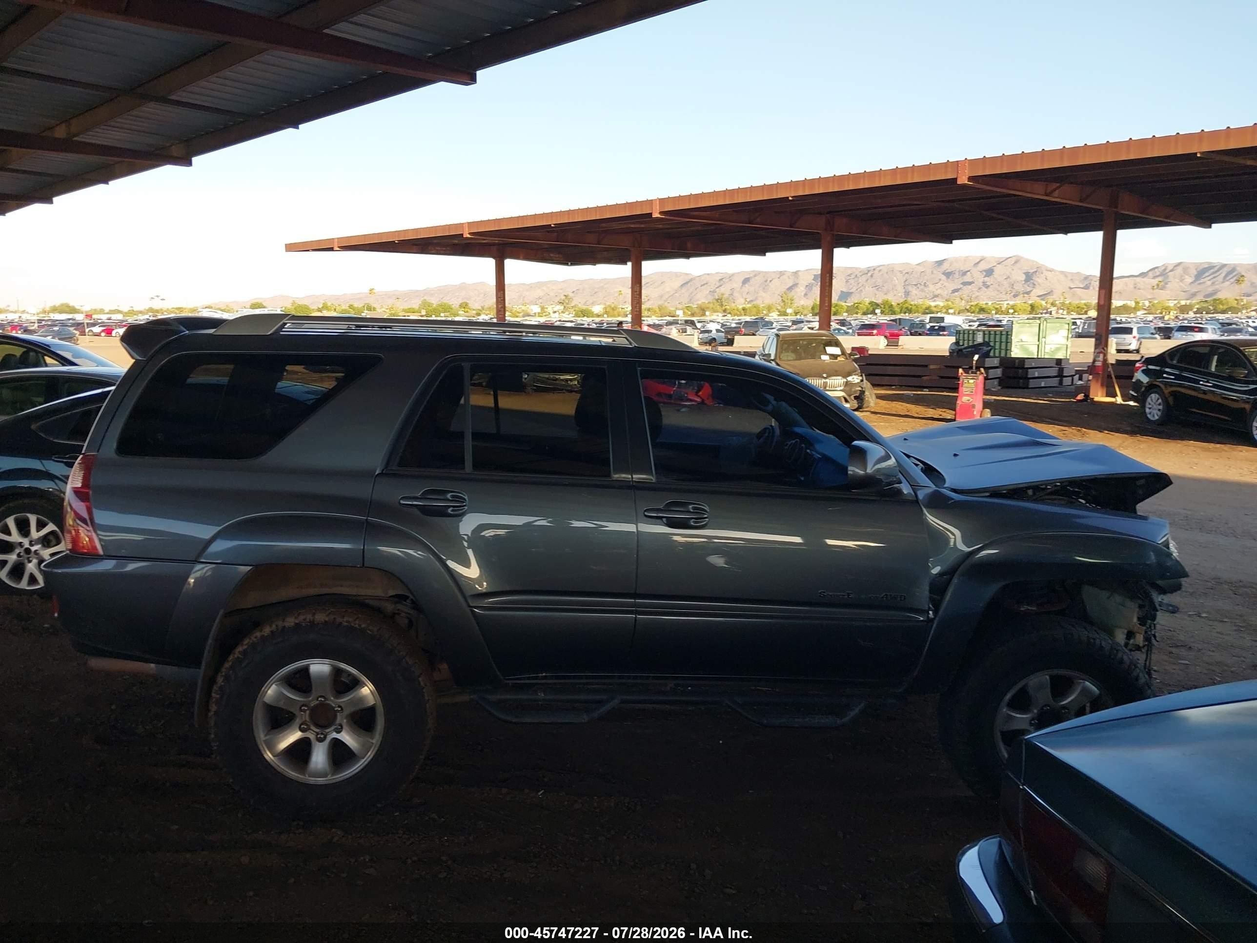 2005 Toyota 4runner Sr5 Sport V8 Серый vin: JTEBT14R650049916