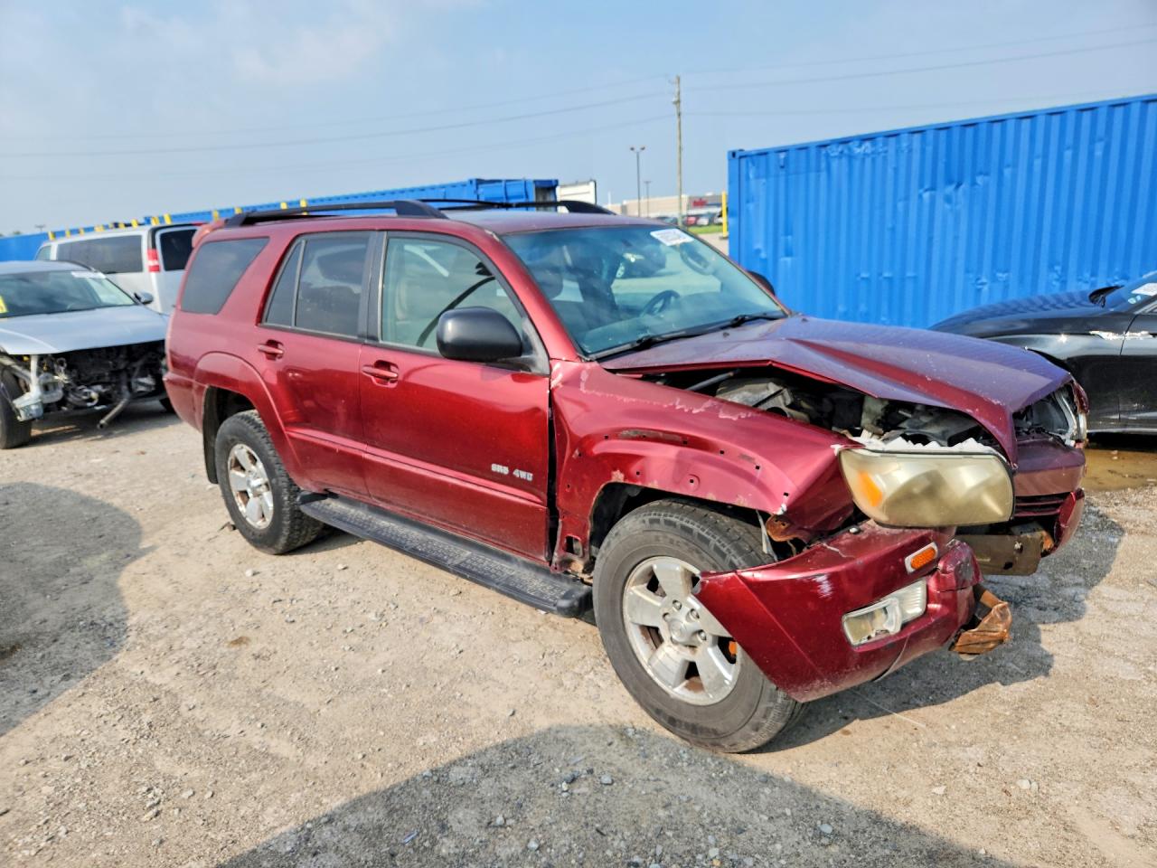 2005 Toyota 4runner Sr5 Red vin: JTEBT14R658019655