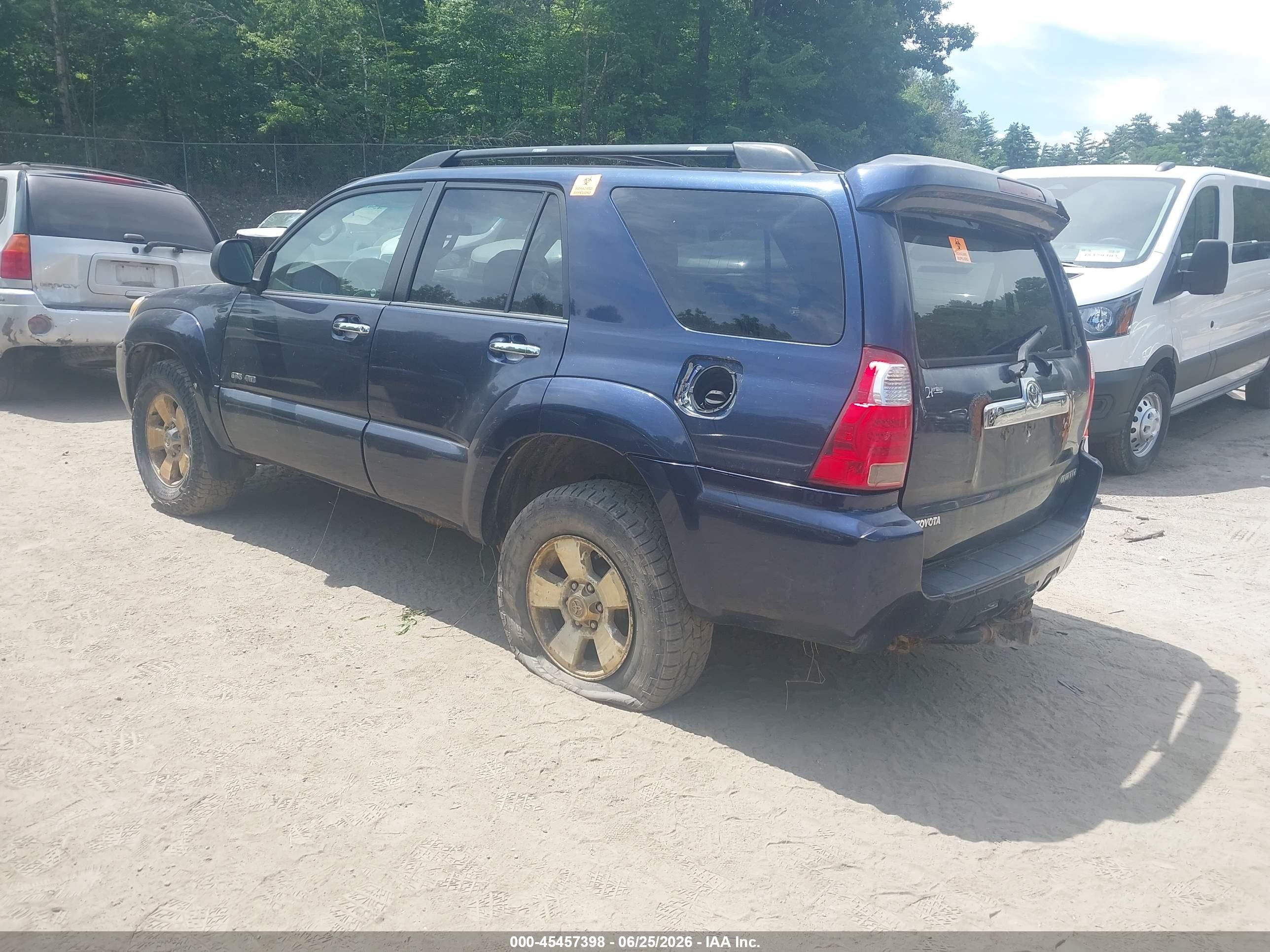 2007 Toyota 4runner Sr5 Blue vin: JTEBT14R670065830