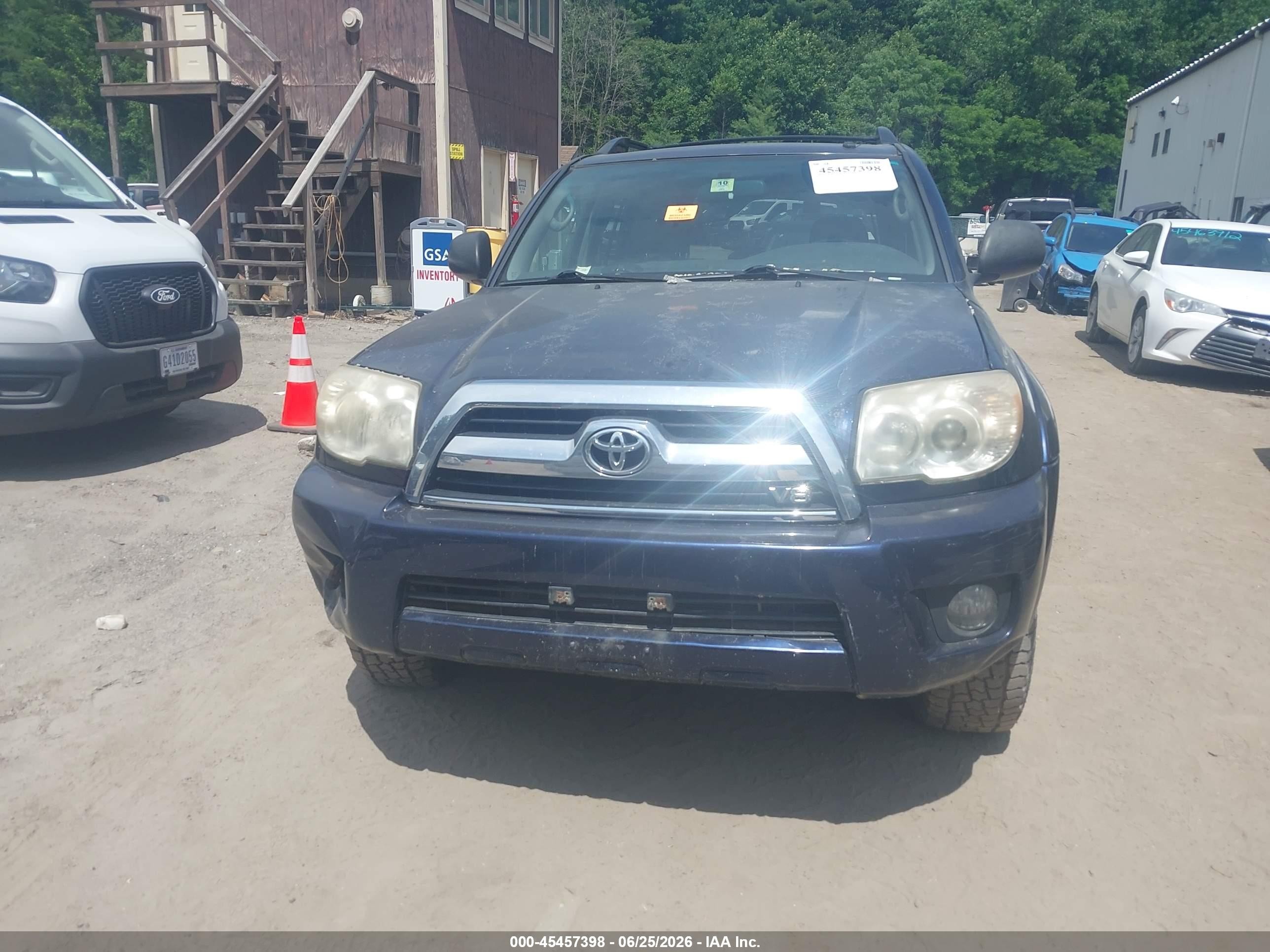2007 Toyota 4runner Sr5 Blue vin: JTEBT14R670065830