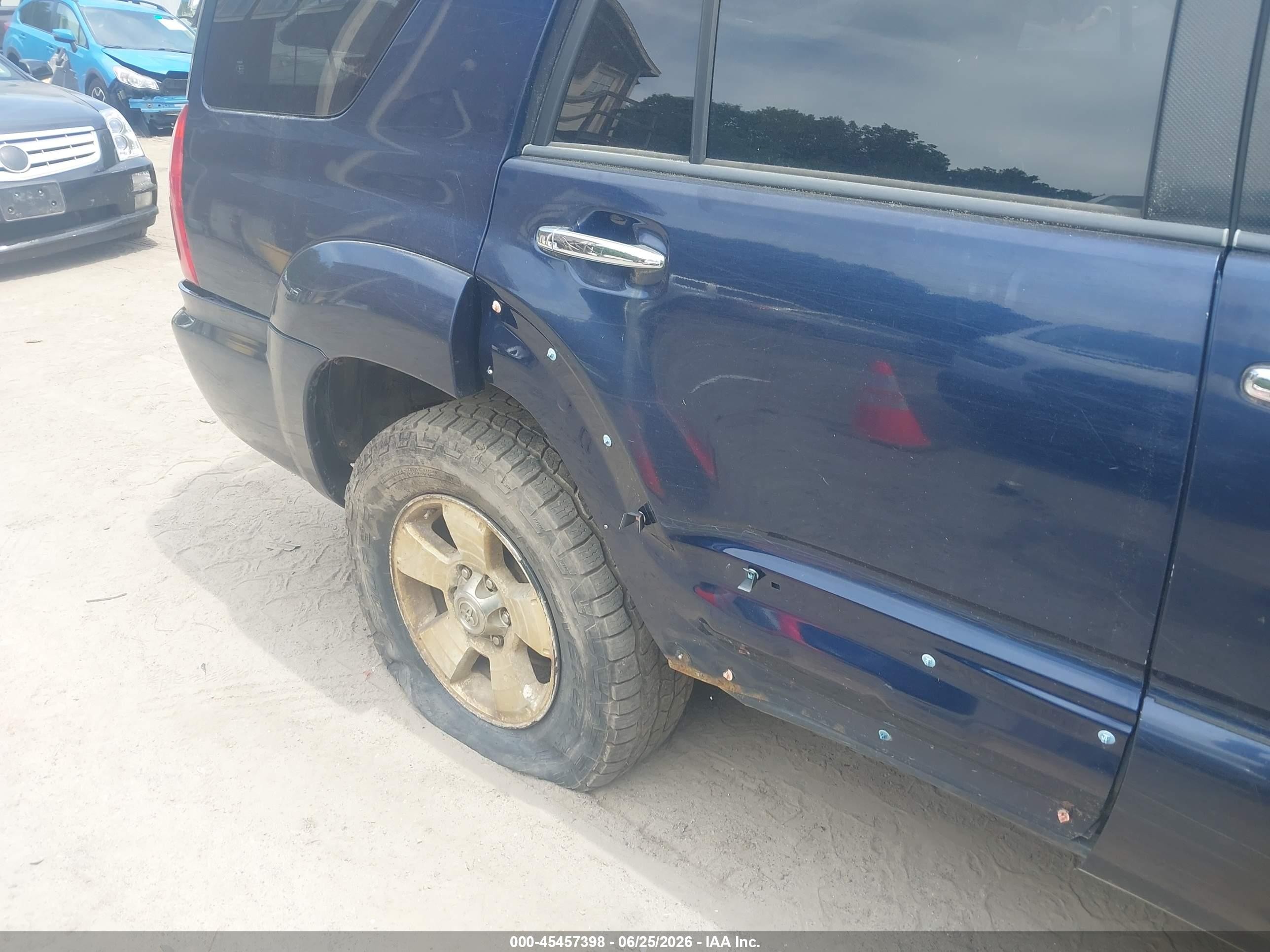 2007 Toyota 4runner Sr5 Blue vin: JTEBT14R670065830