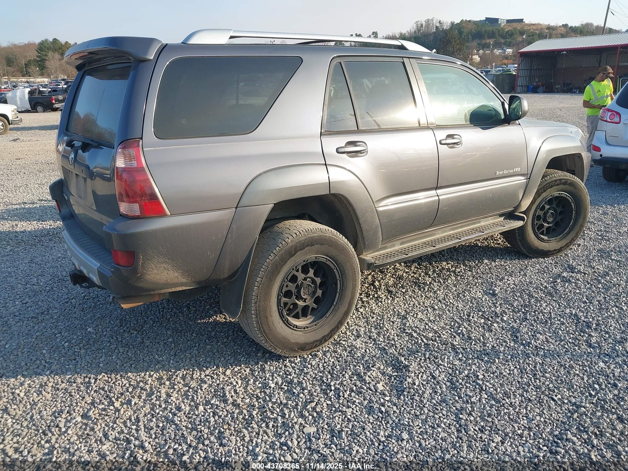 2004 Toyota 4runner Sr5 Sport V8 Gray vin: JTEBT14R748014530