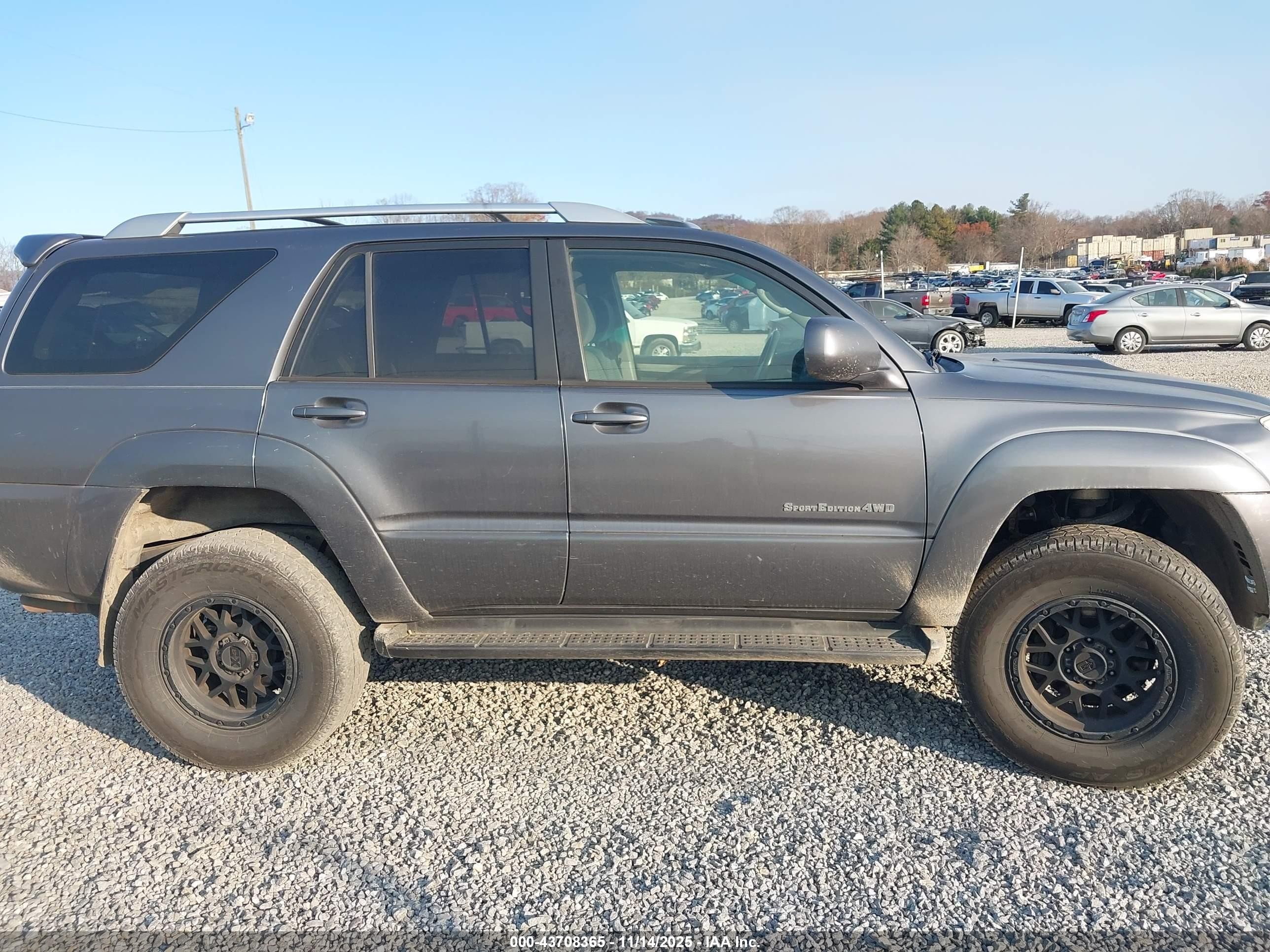 2004 Toyota 4runner Sr5 Sport V8 Gray vin: JTEBT14R748014530