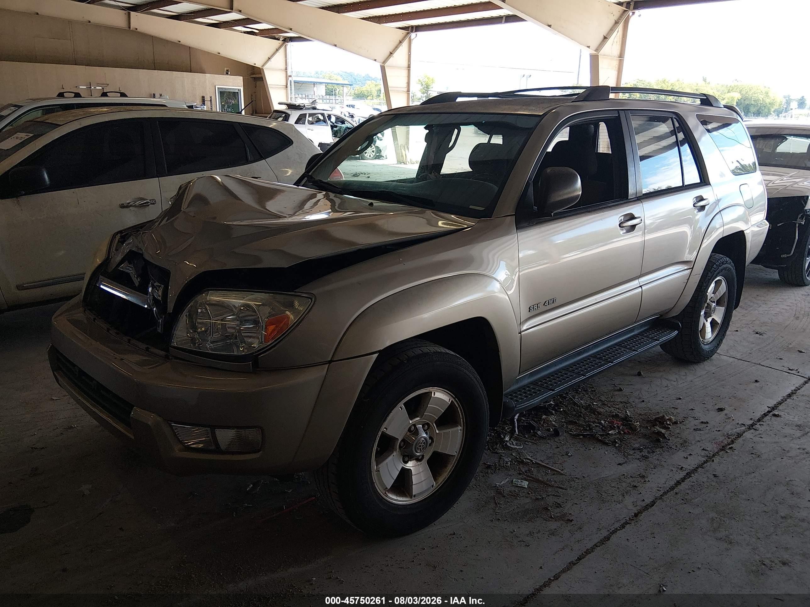 2005 Toyota 4runner Sr5 V8 Gold vin: JTEBT14R750054963