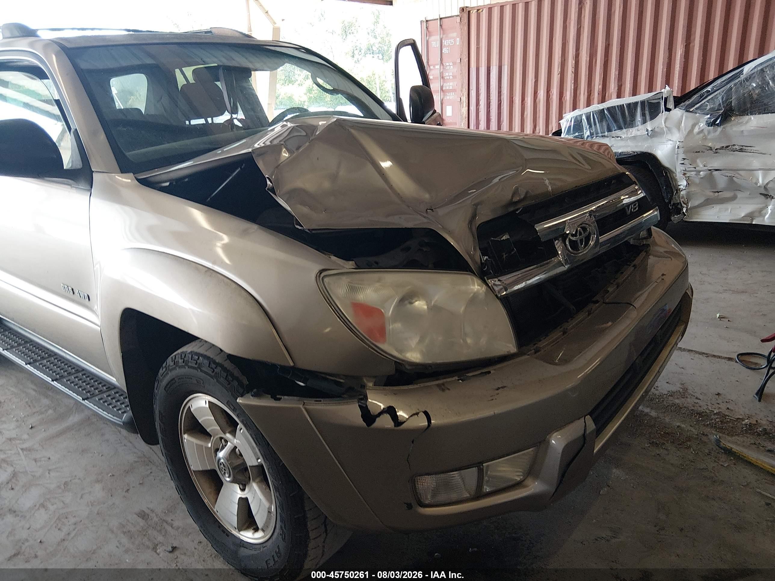2005 Toyota 4runner Sr5 V8 Gold vin: JTEBT14R750054963