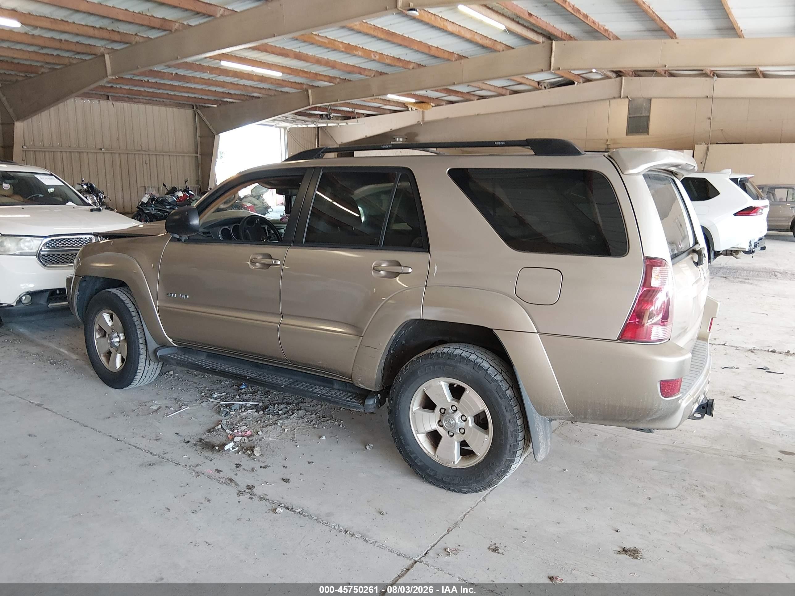 2005 Toyota 4runner Sr5 V8 Gold vin: JTEBT14R750054963