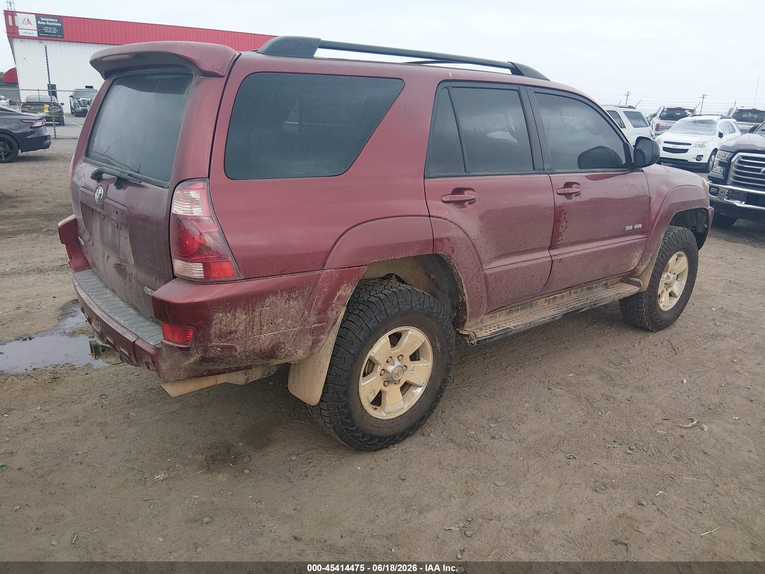 2005 Toyota 4runner Sr5 V8 Red vin: JTEBT14R758021284