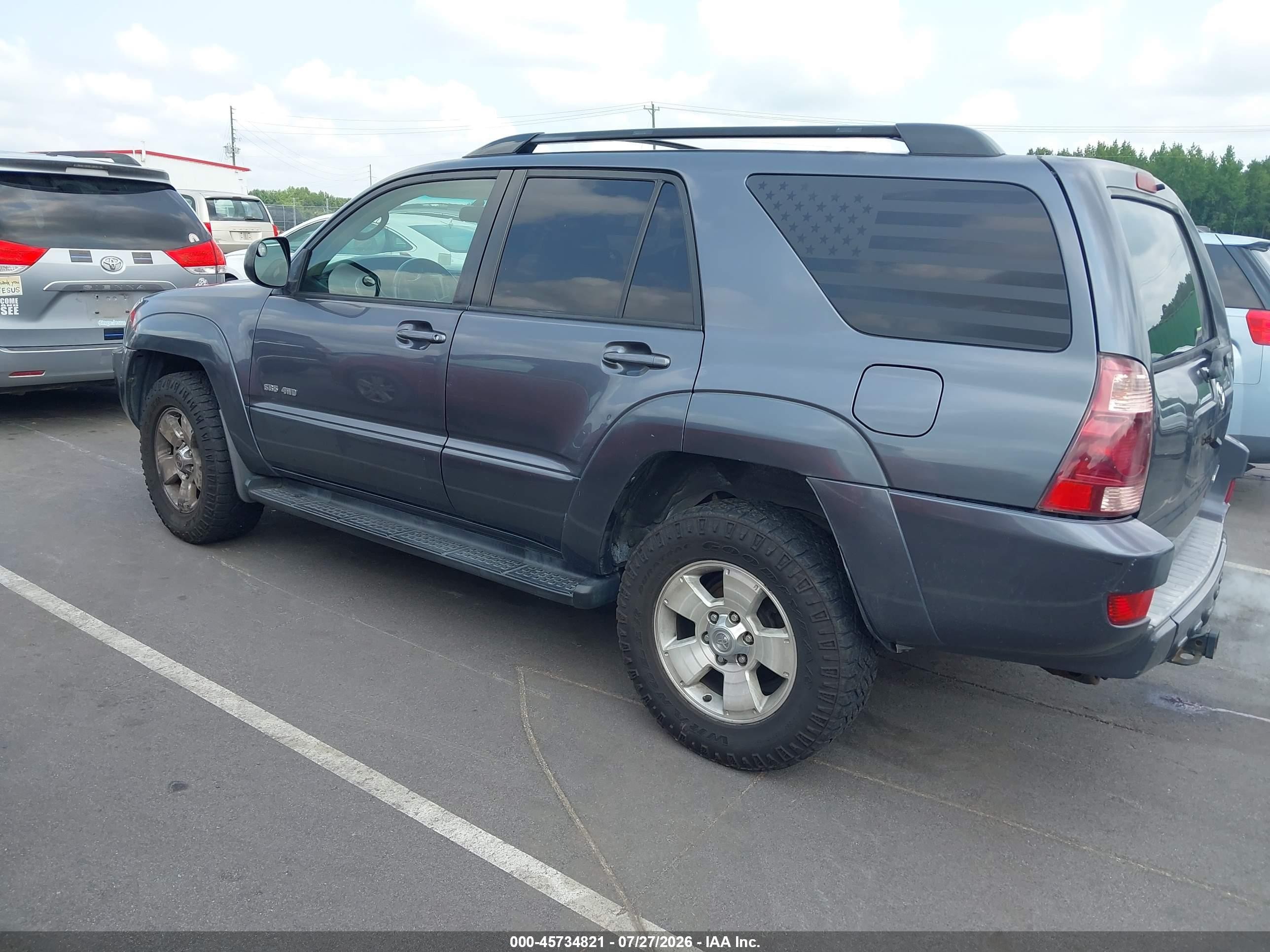 2005 Toyota 4runner Sr5 V8 Silver vin: JTEBT14R758027697
