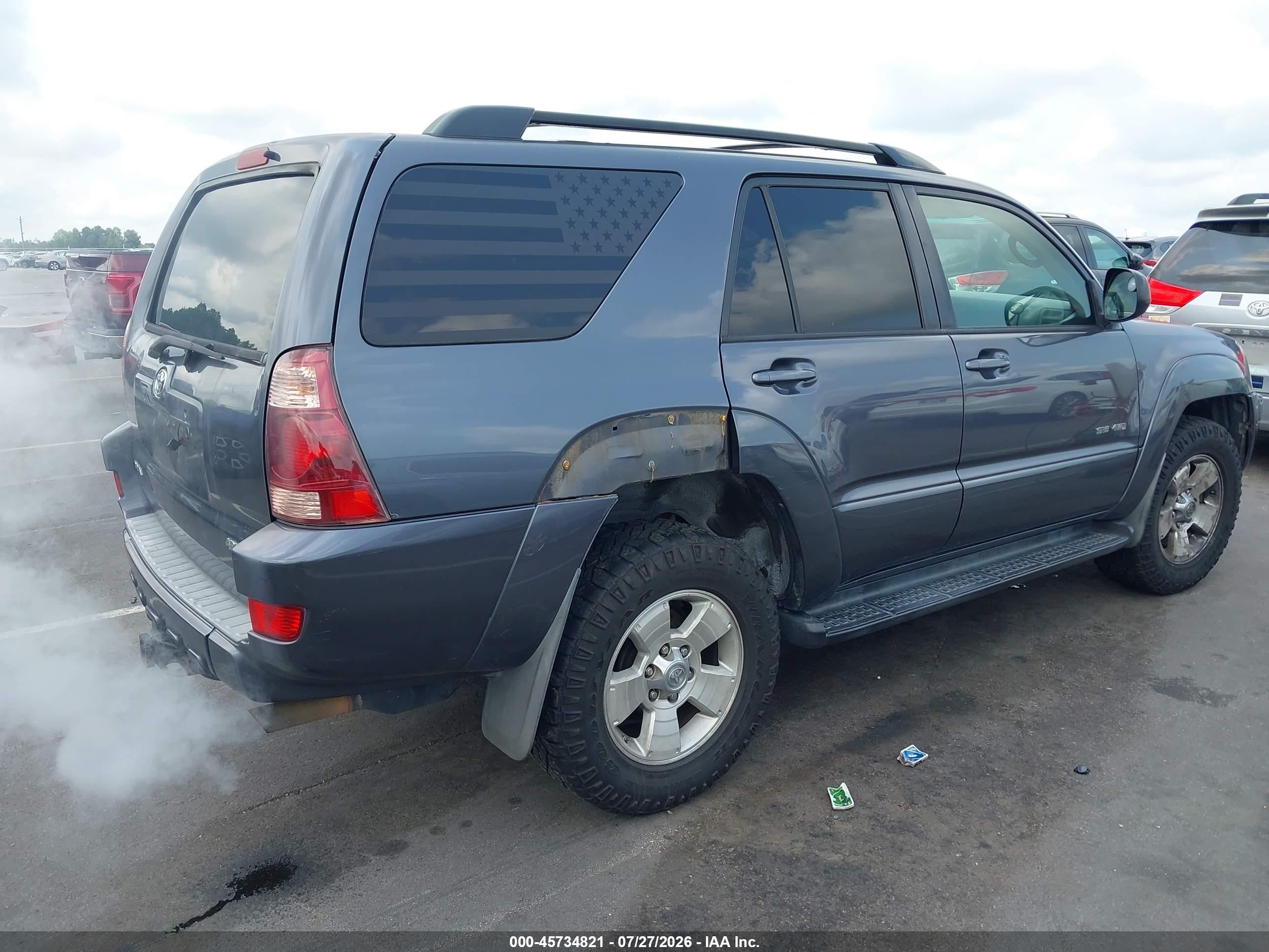 2005 Toyota 4runner Sr5 V8 Silver vin: JTEBT14R758027697