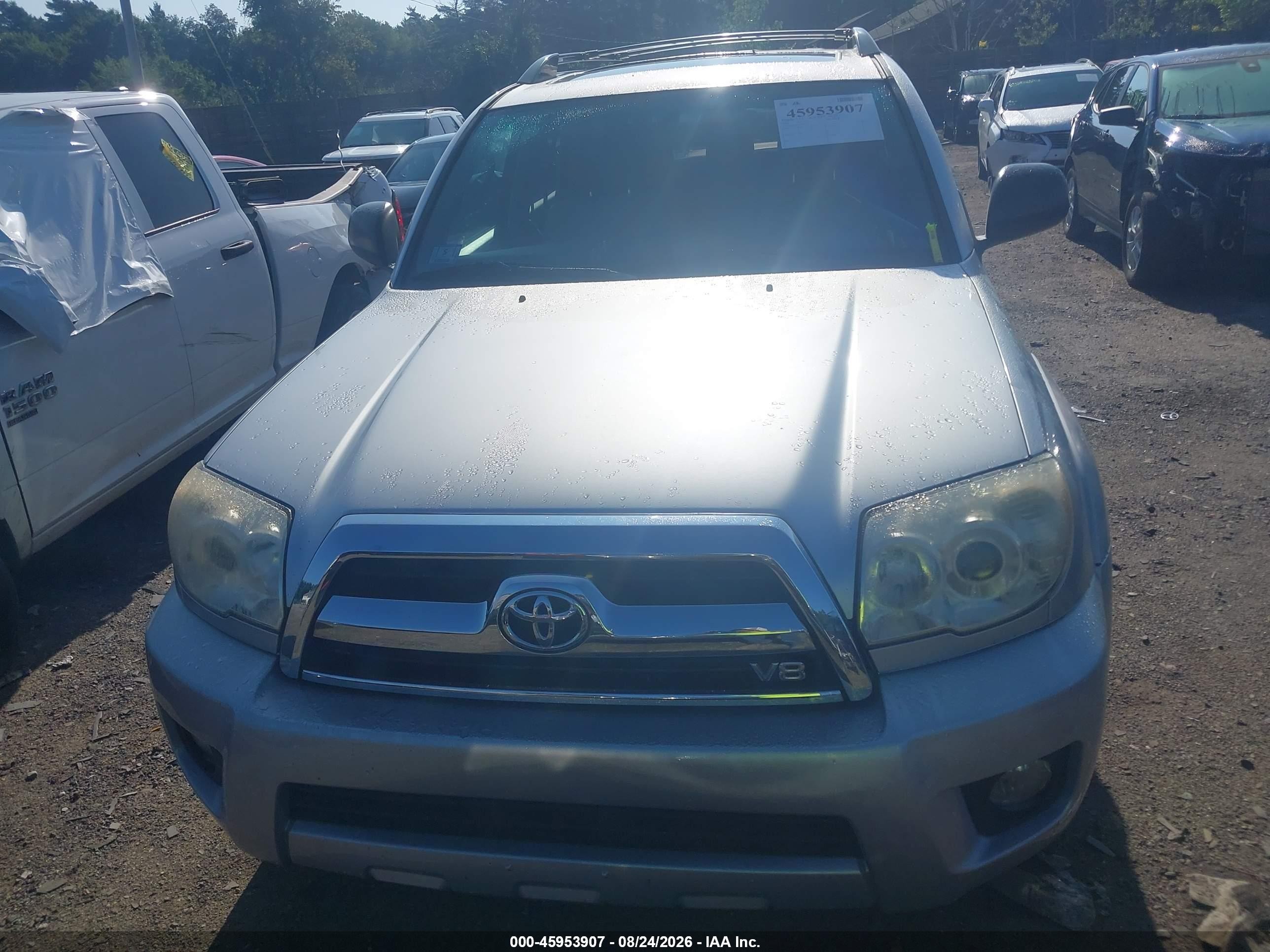 2006 Toyota 4runner Sr5 V8 Gray vin: JTEBT14R760062417