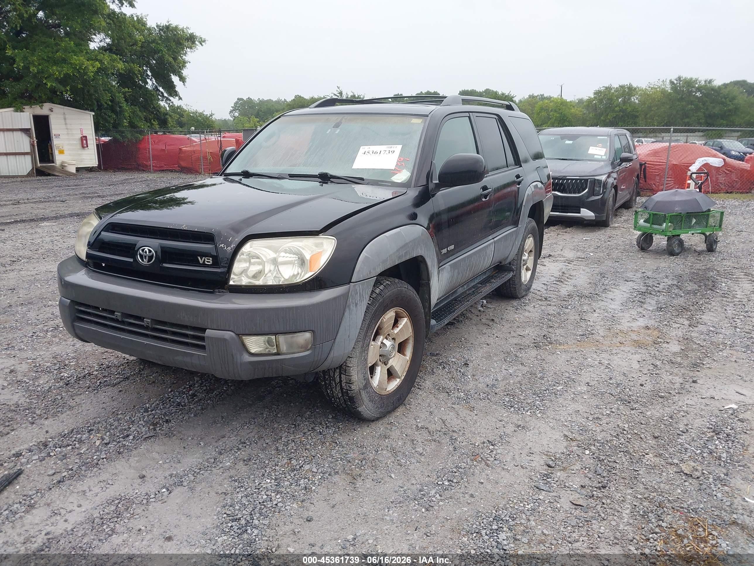 2003 Toyota 4runner Sr5 V8 Black vin: JTEBT14R830015439