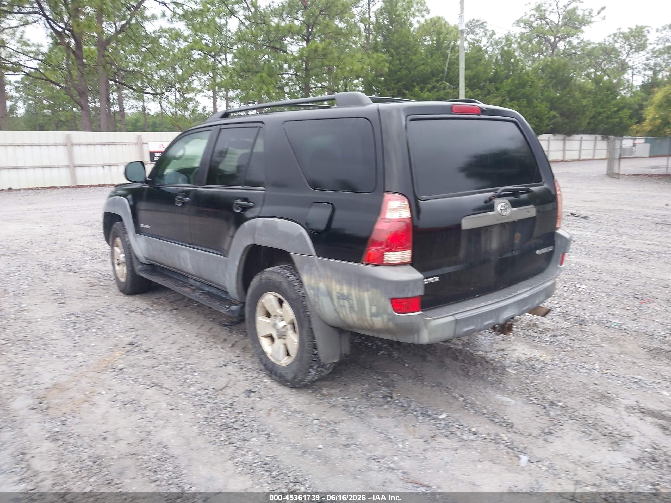 2003 Toyota 4runner Sr5 V8 Black vin: JTEBT14R830015439