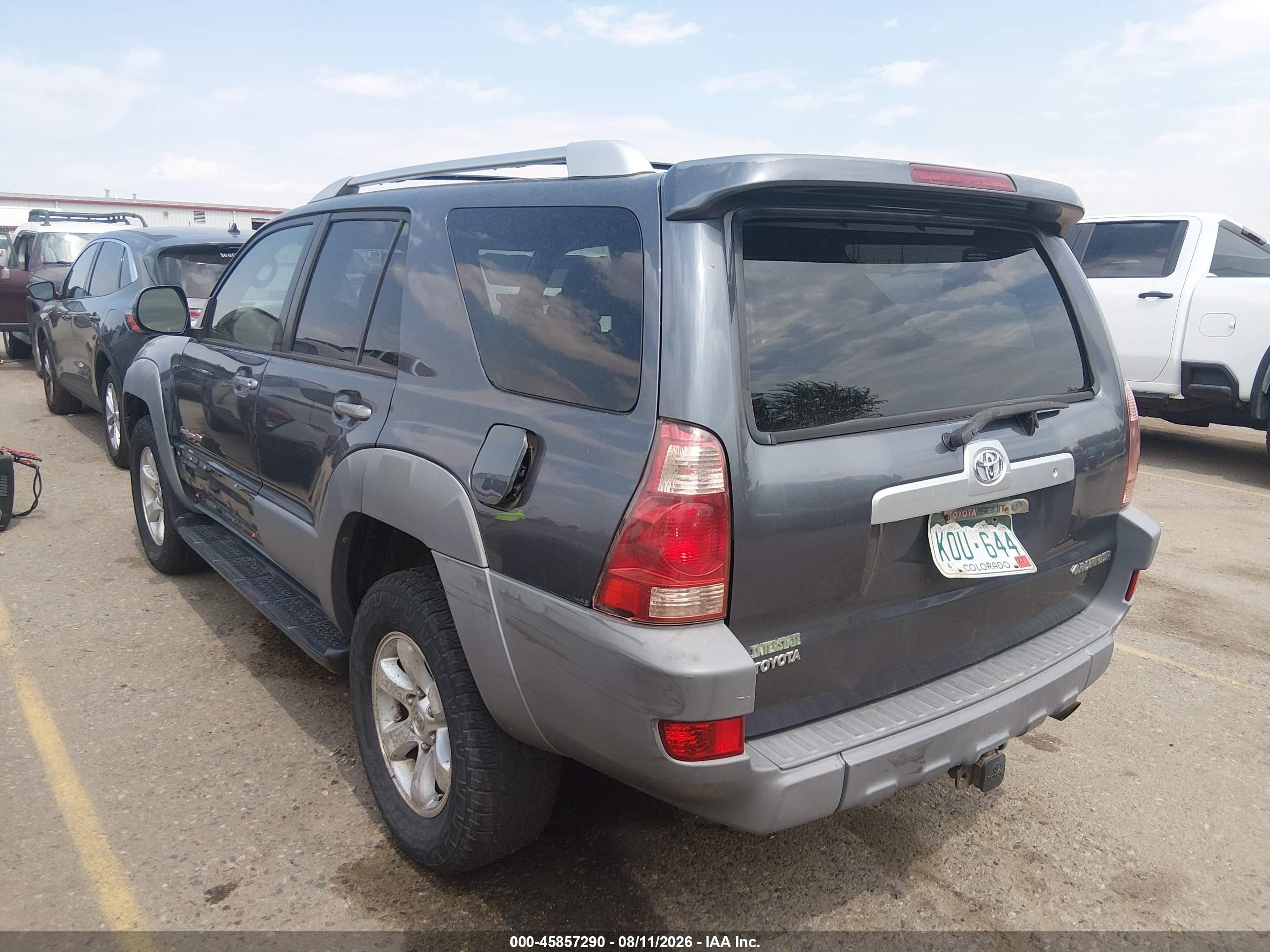2003 Toyota 4runner Sr5 Sport V8 Black vin: JTEBT14R830023718