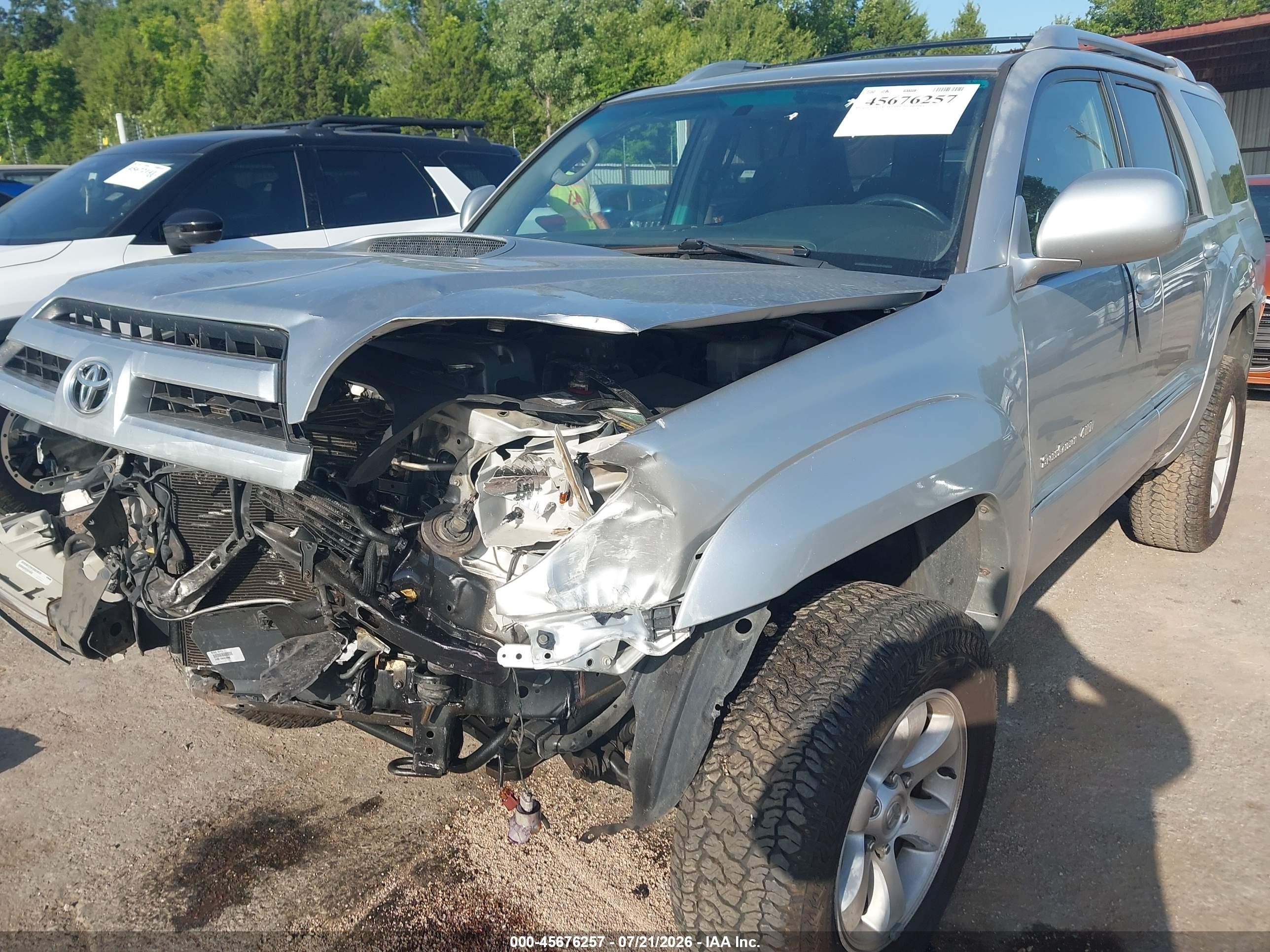2004 Toyota 4runner Sr5 Sport V8 Silver vin: JTEBT14R840029083