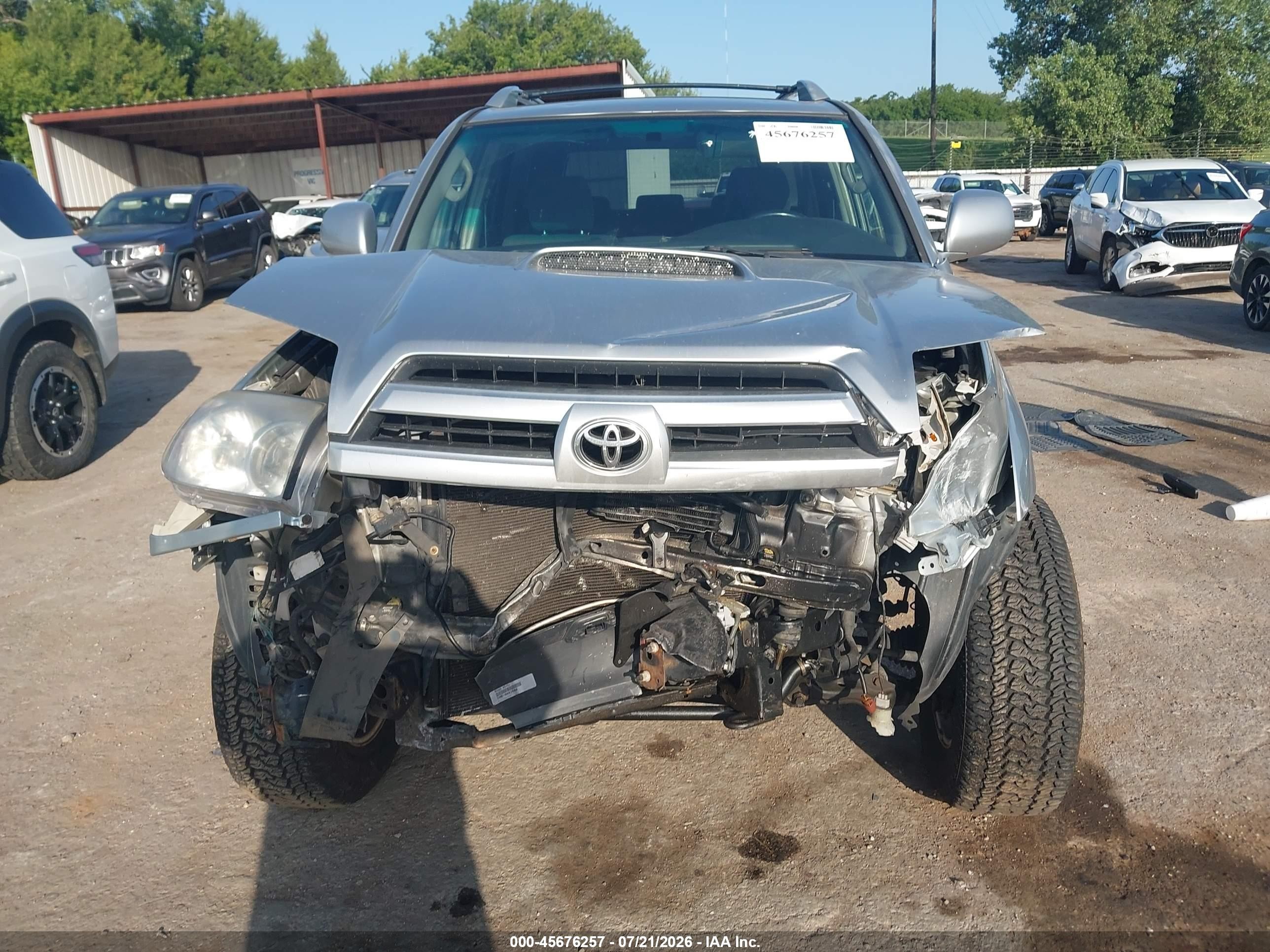 2004 Toyota 4runner Sr5 Sport V8 Silver vin: JTEBT14R840029083