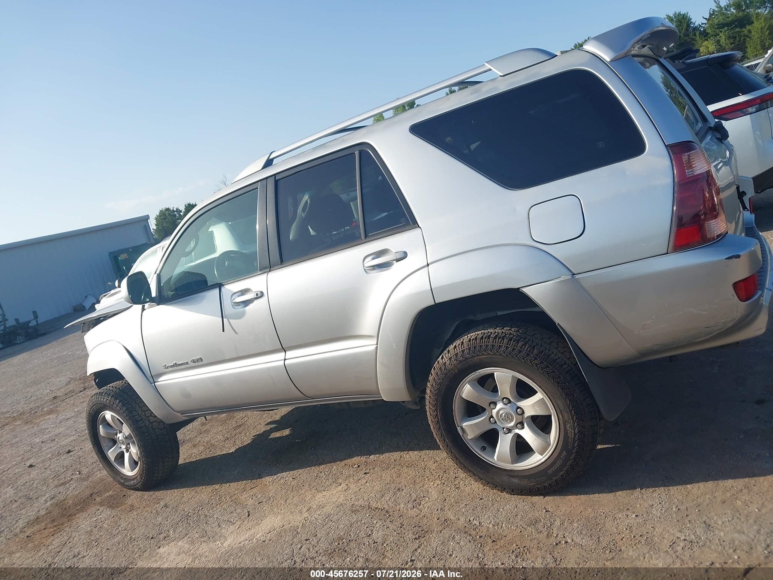 2004 Toyota 4runner Sr5 Sport V8 Silver vin: JTEBT14R840029083