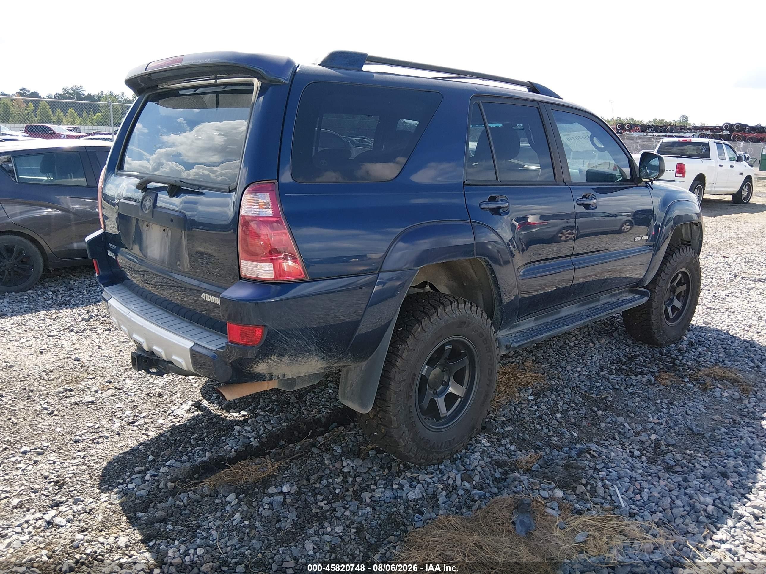 2004 Toyota 4runner Sr5 V8 Blue vin: JTEBT14R848013046