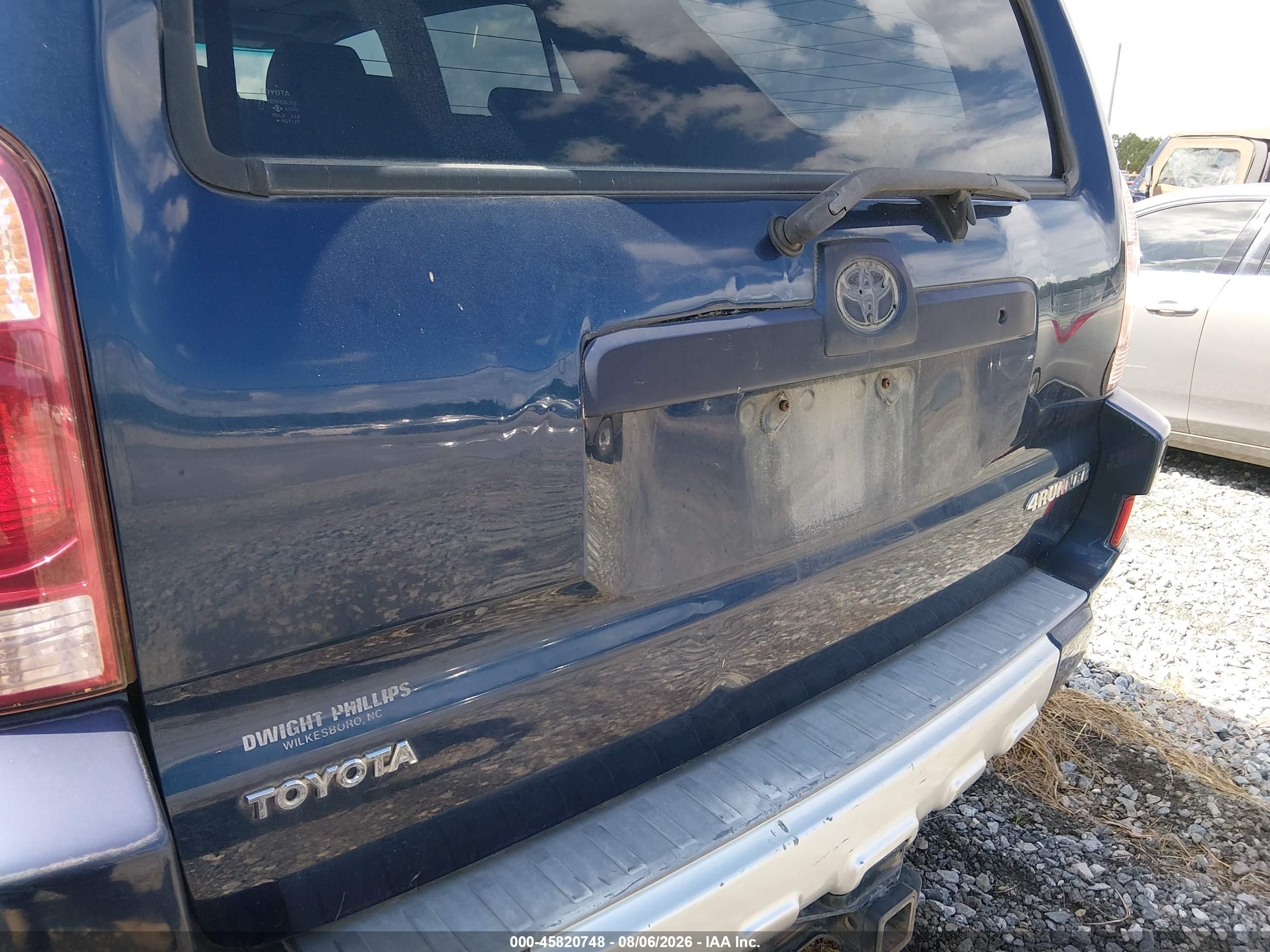 2004 Toyota 4runner Sr5 V8 Blue vin: JTEBT14R848013046