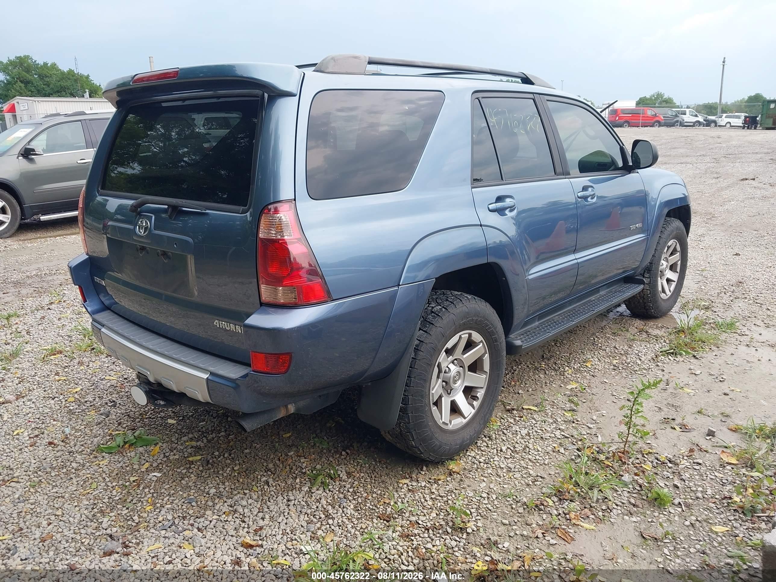 2004 Toyota 4runner Sr5 V8 Blue vin: JTEBT14R848014696
