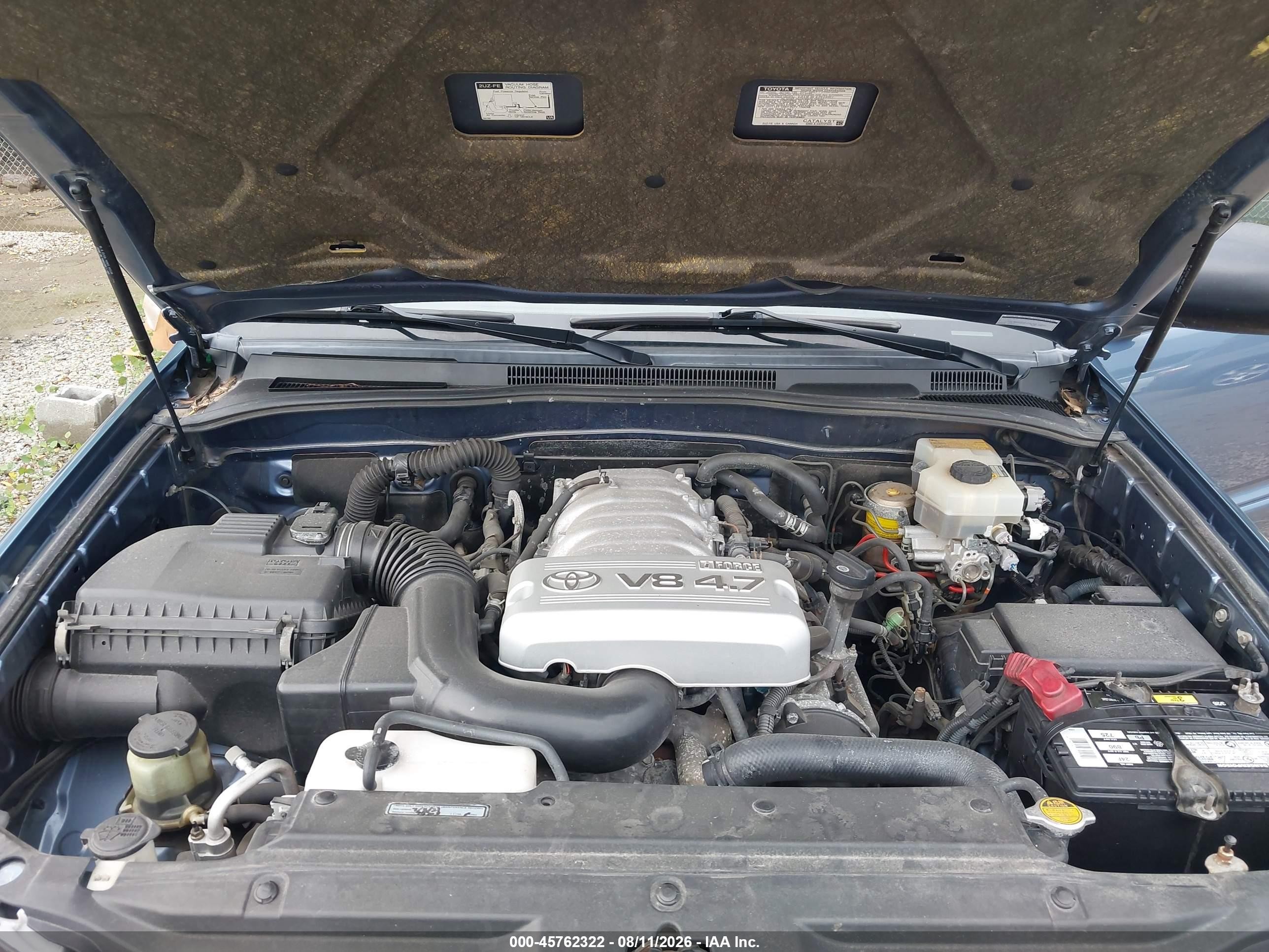 2004 Toyota 4runner Sr5 V8 Blue vin: JTEBT14R848014696