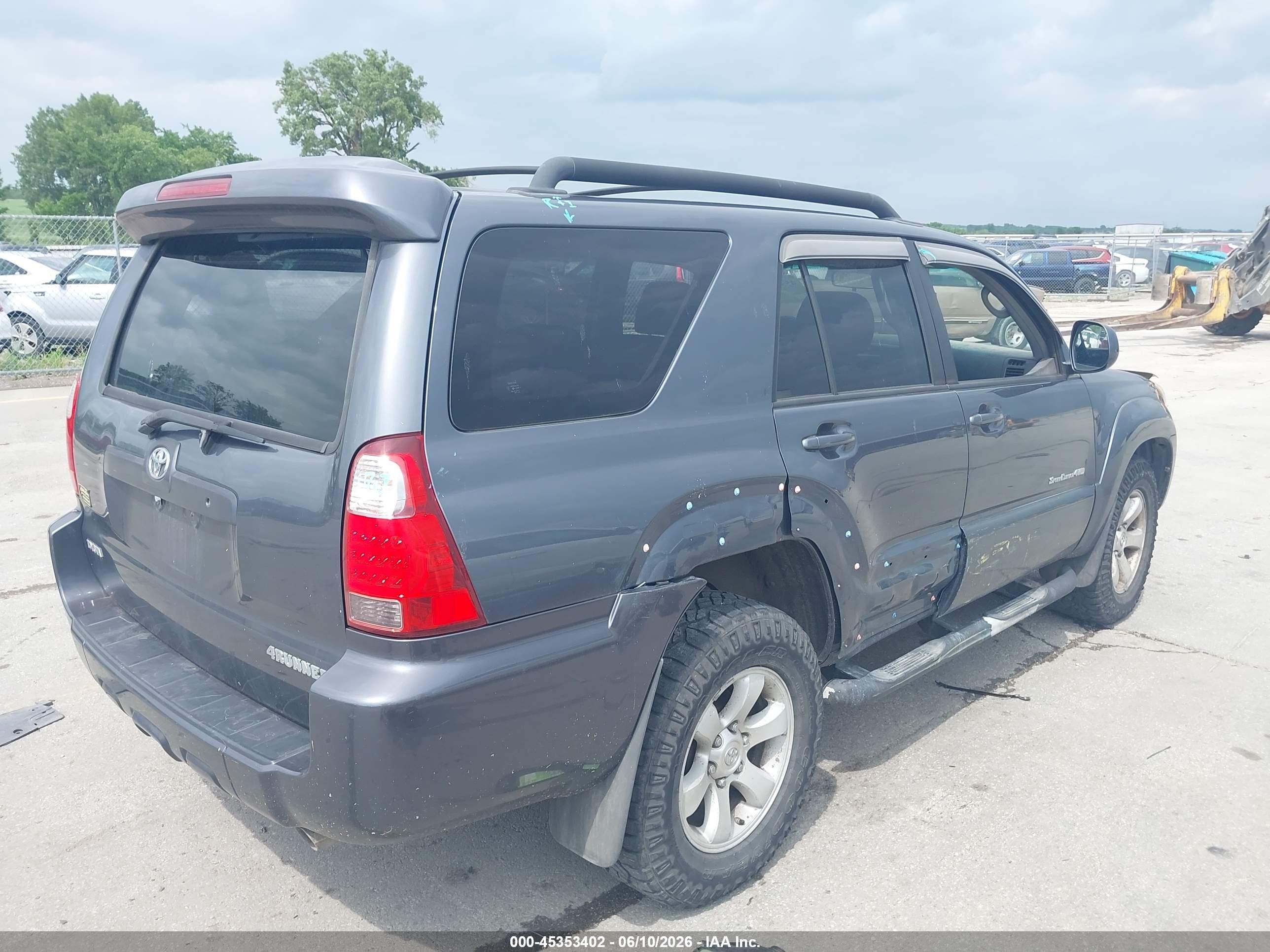 2006 Toyota 4runner Sr5 Sport V8 Серый vin: JTEBT14R868033414