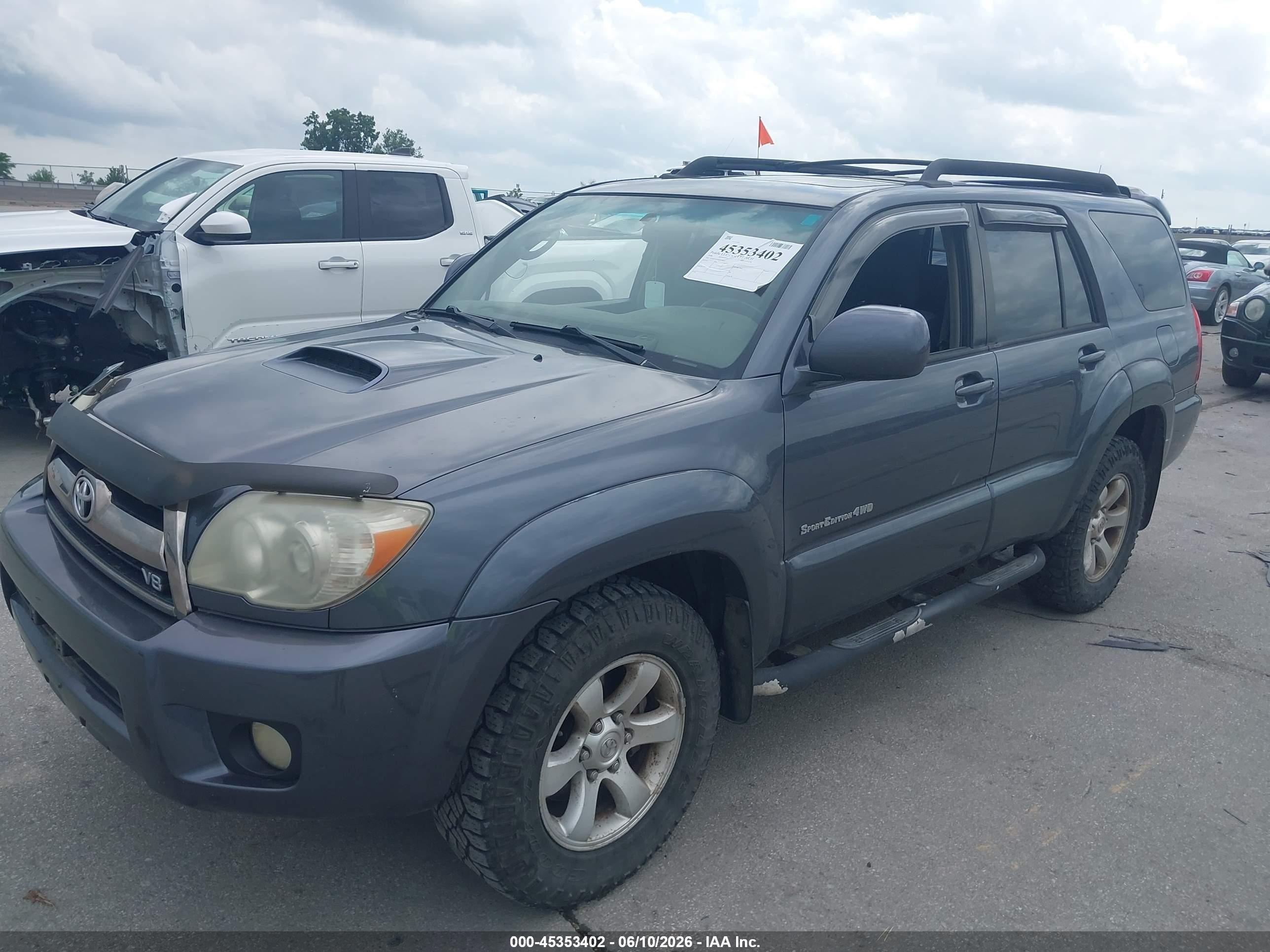 2006 Toyota 4runner Sr5 Sport V8 Серый vin: JTEBT14R868033414