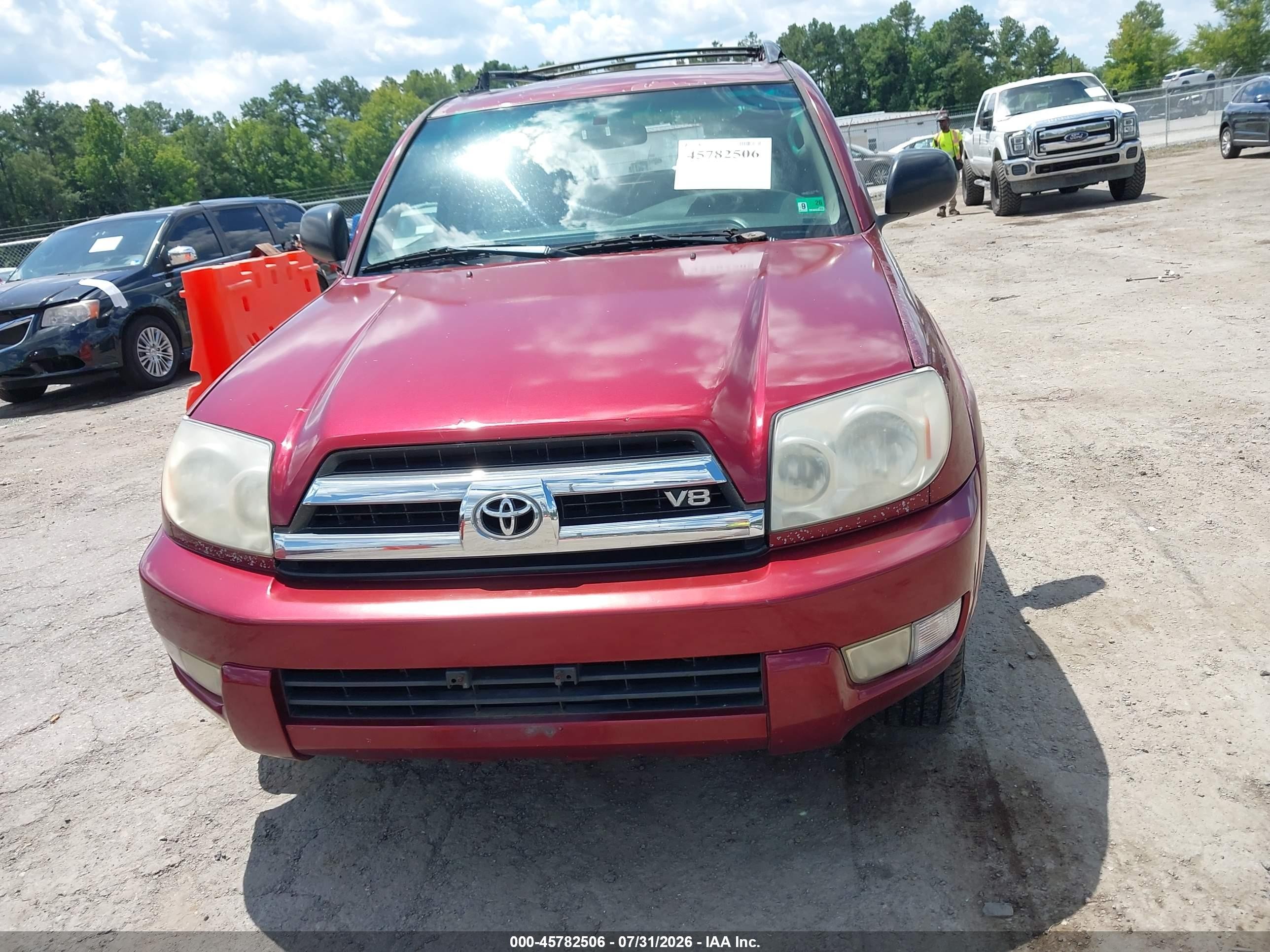 2005 Toyota 4runner Sr5 V8 Бордовый vin: JTEBT14R958020590