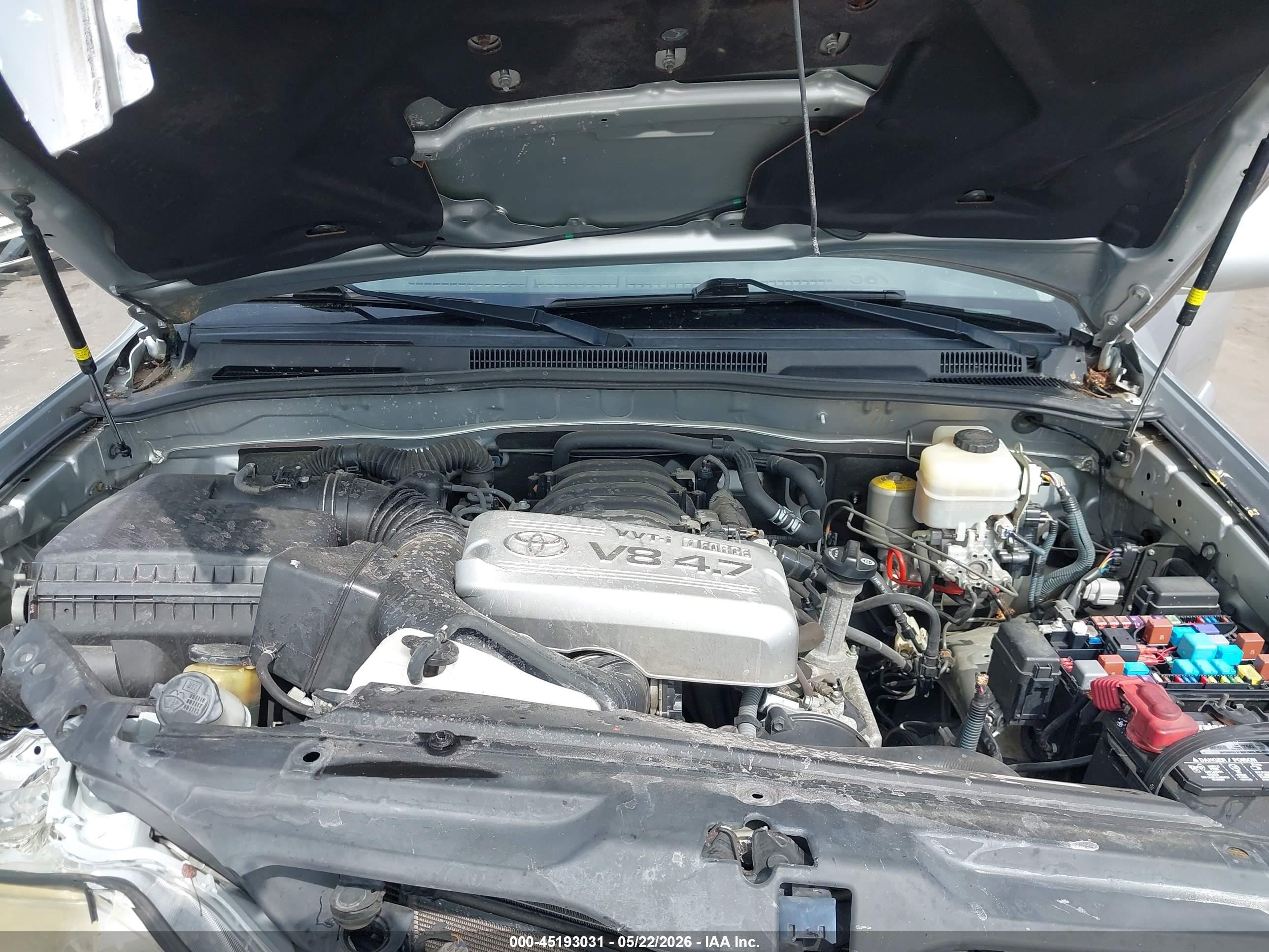 2008 Toyota 4runner Sport V8 Silver vin: JTEBT14R98K004767