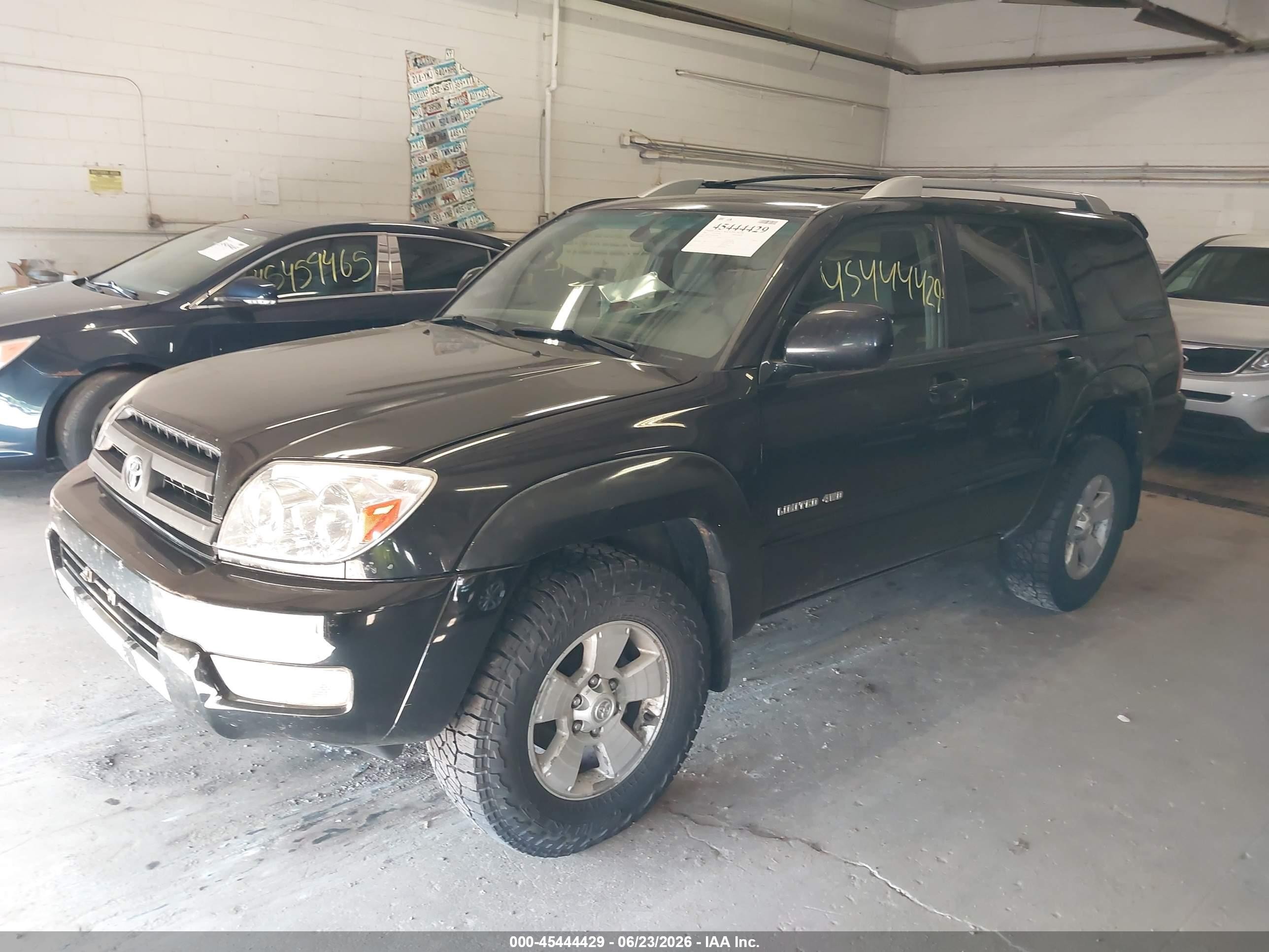 2003 Toyota 4runner Limited V8 Black vin: JTEBT17R030017598