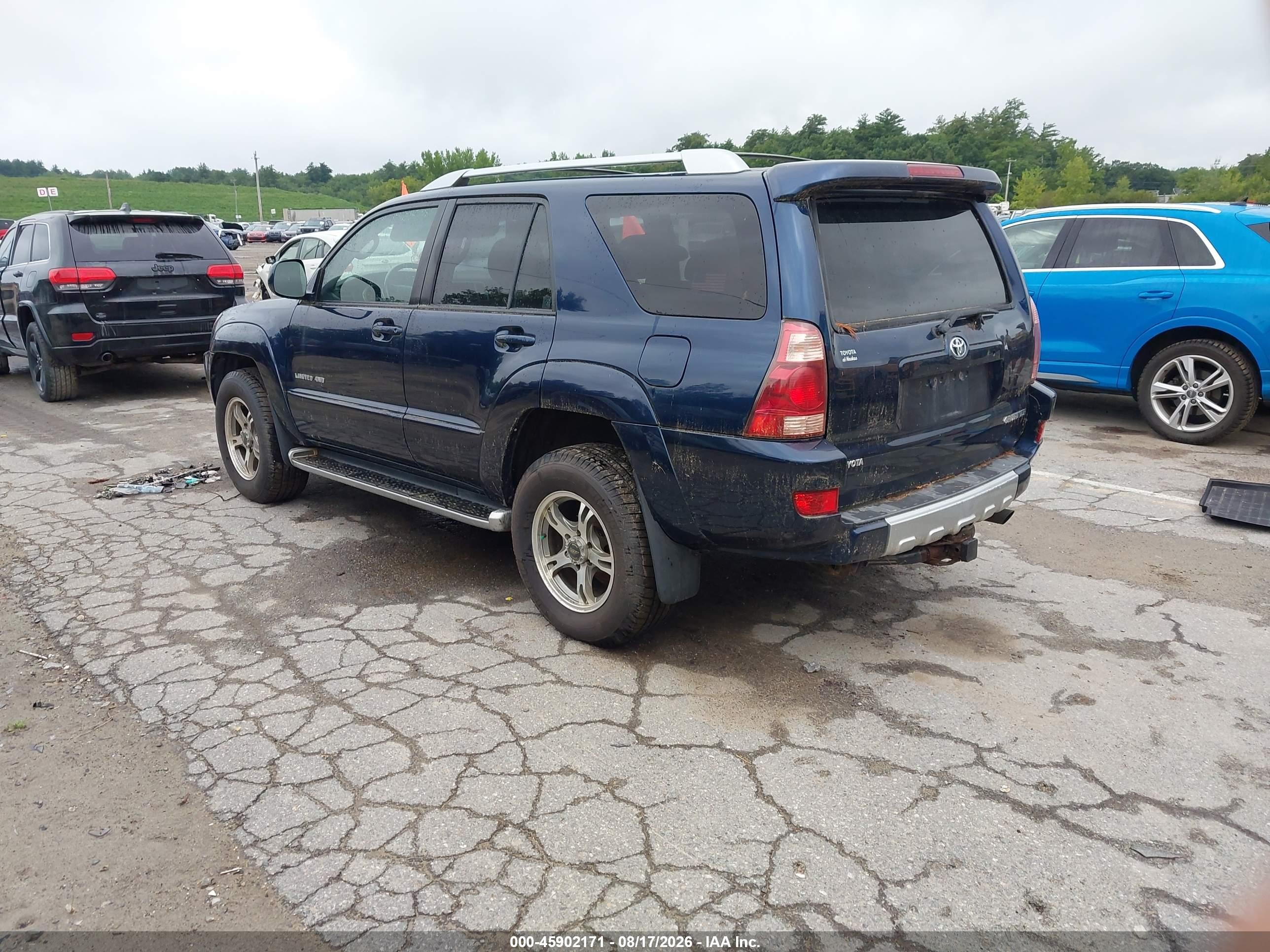 2004 Toyota 4runner Limited V8 Dark Blue vin: JTEBT17R048012274