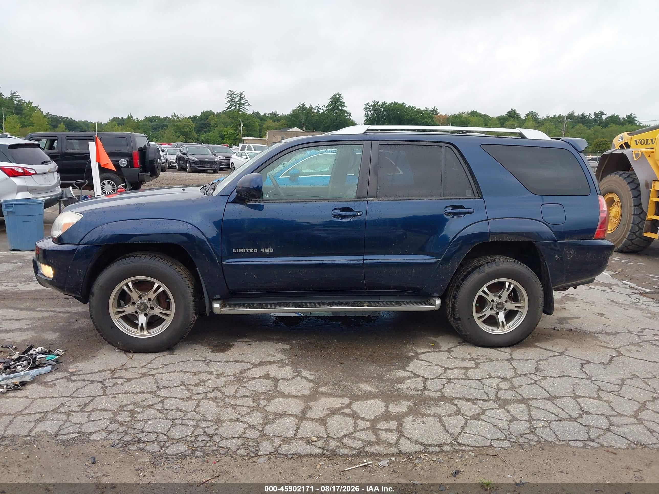 2004 Toyota 4runner Limited V8 Dark Blue vin: JTEBT17R048012274