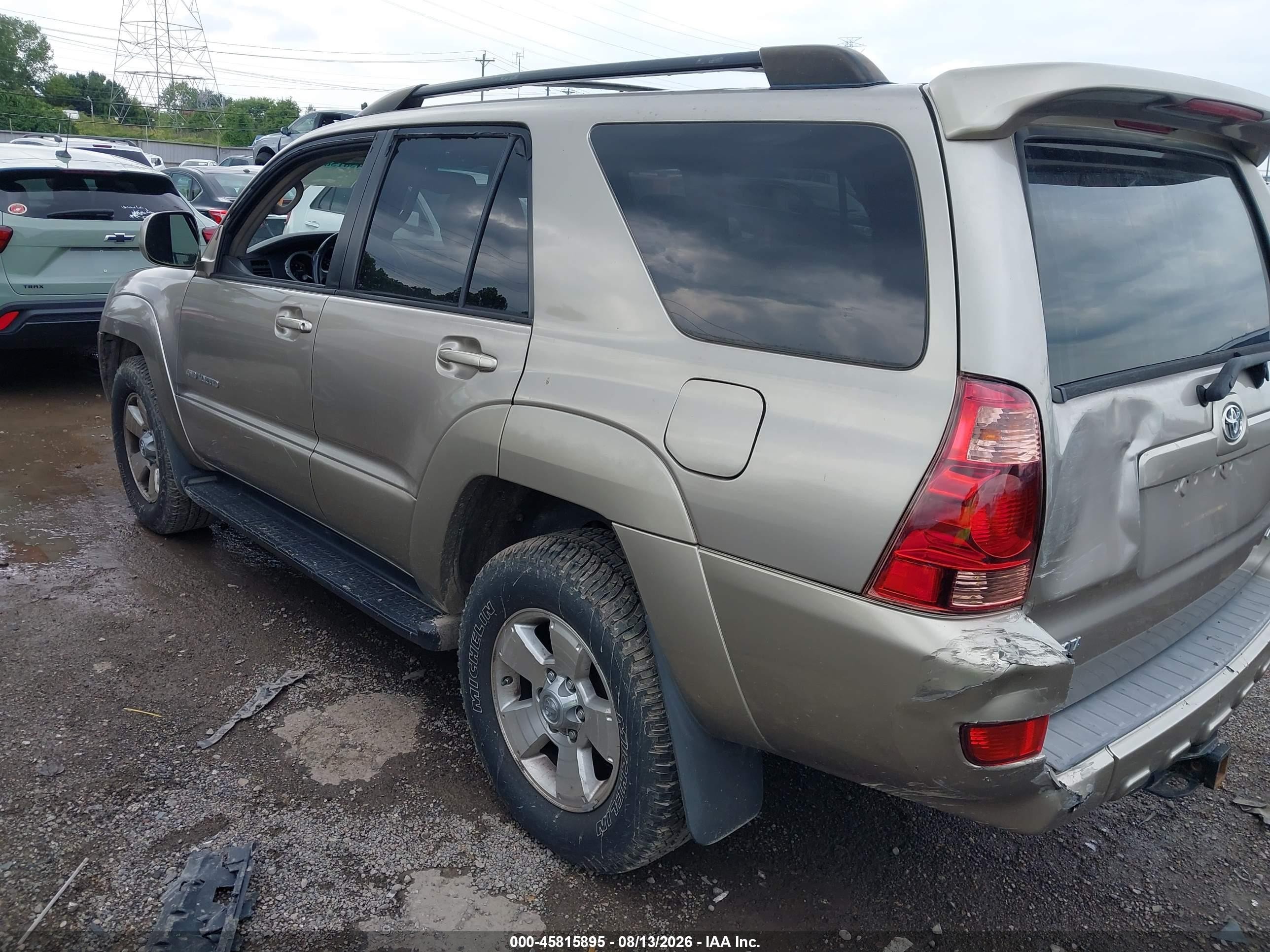 2005 Toyota 4runner Limited V8 Beige vin: JTEBT17R050052452