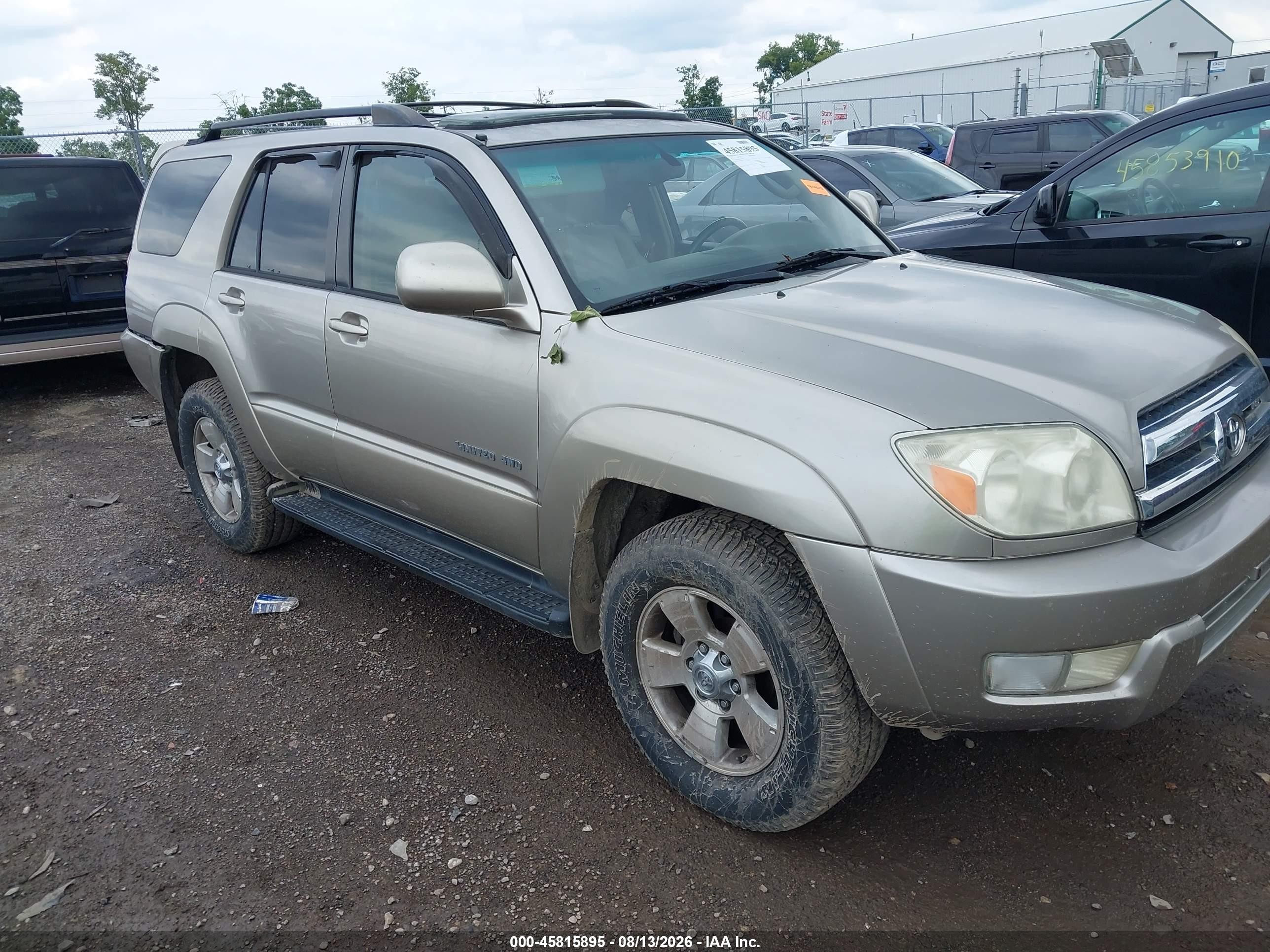 2005 Toyota 4runner Limited V8 Beige vin: JTEBT17R050052452