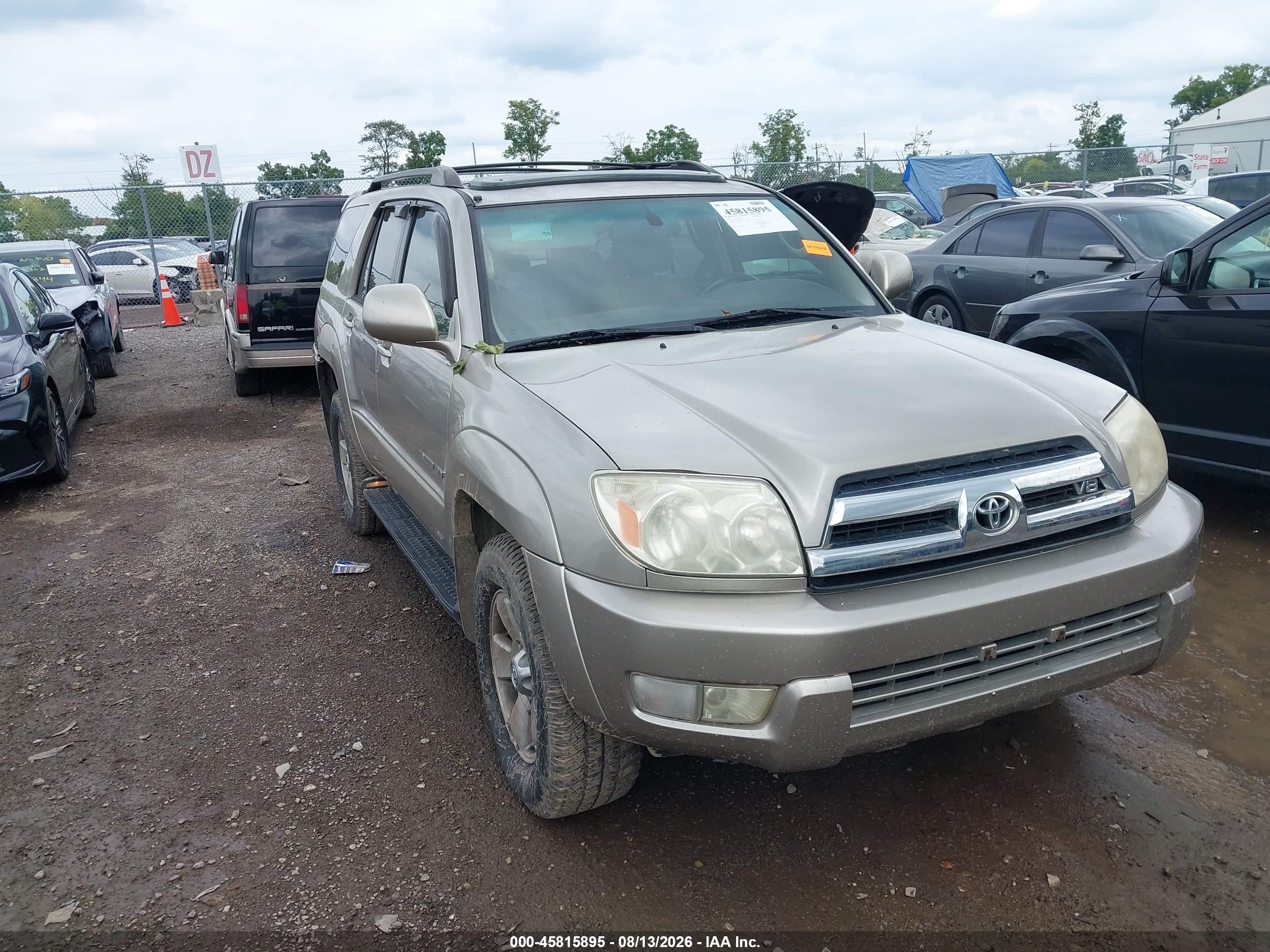 2005 Toyota 4runner Limited V8 Beige vin: JTEBT17R050052452