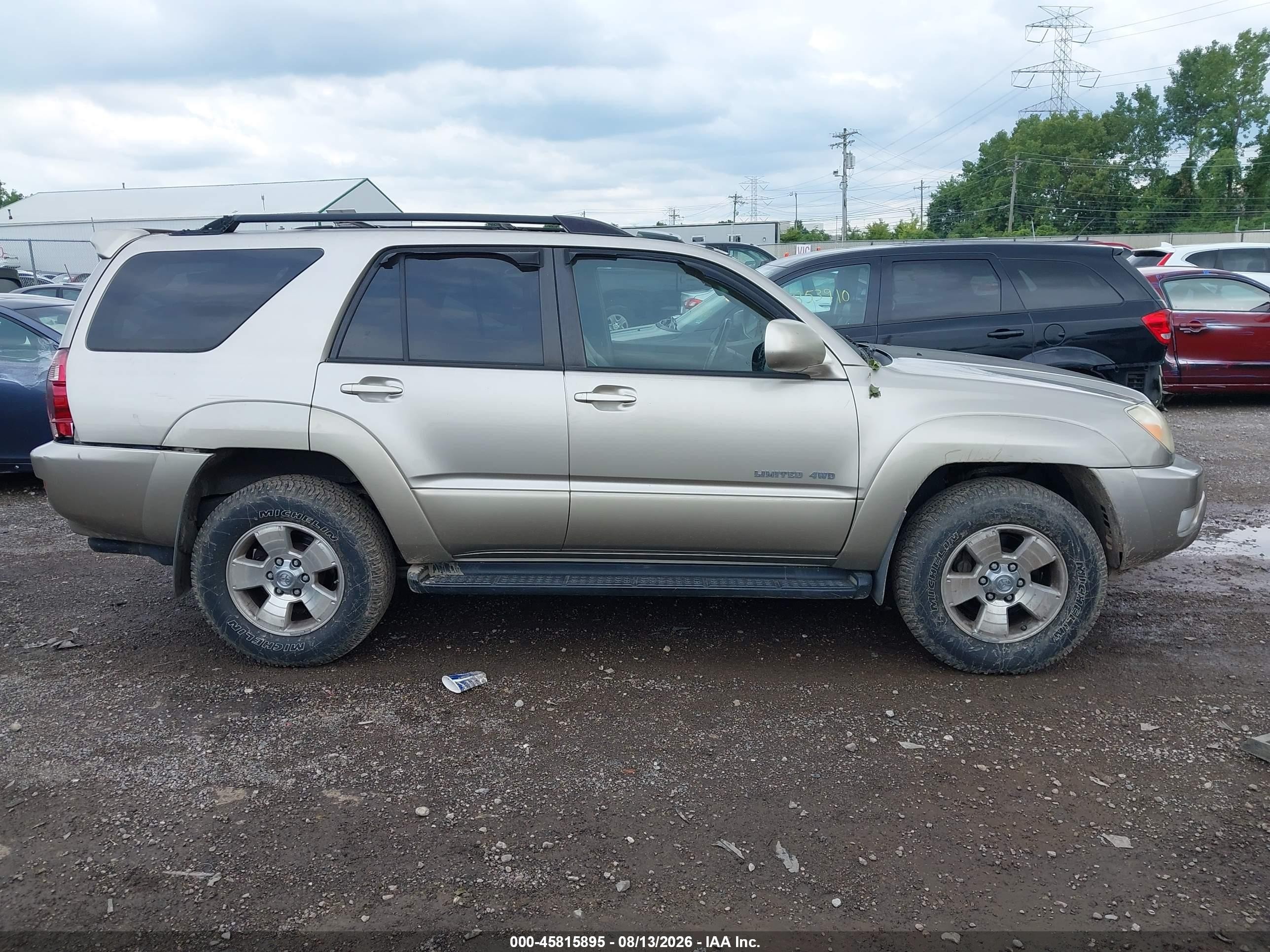 2005 Toyota 4runner Limited V8 Beige vin: JTEBT17R050052452