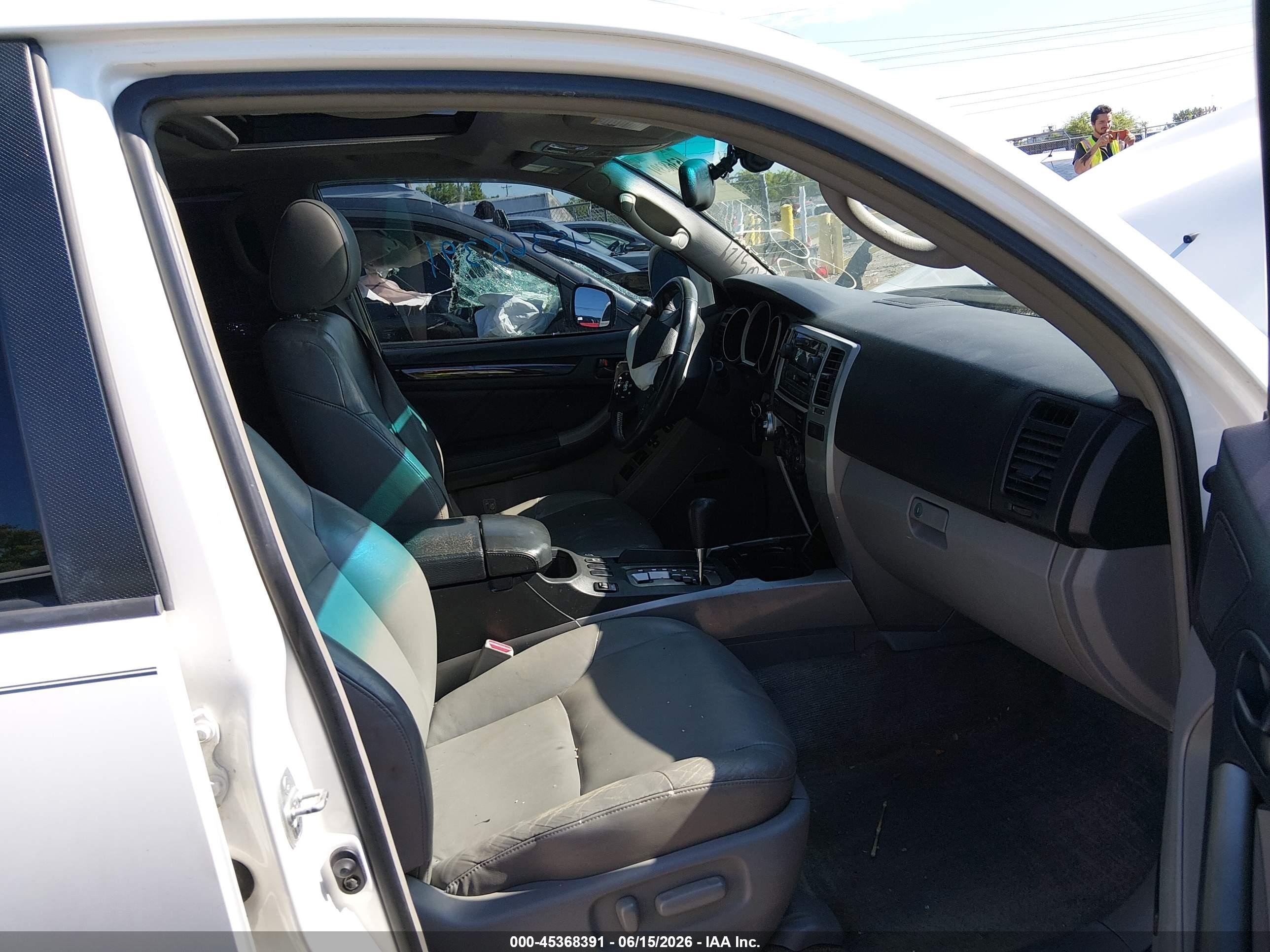 2006 Toyota 4runner Limited V8 White vin: JTEBT17R060058933